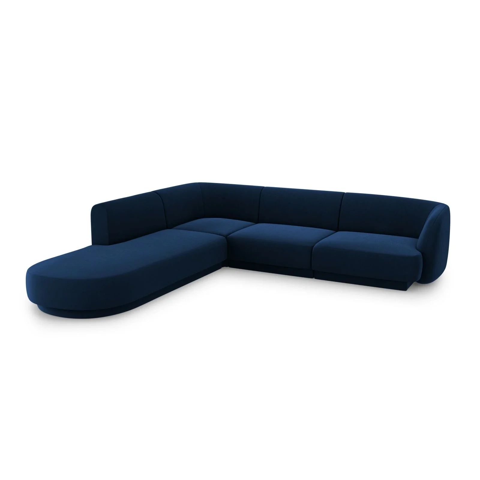 Miley 6-Sitzer Ecksofa, Chaiselongue Links, in Samt, Boucle oder Chenille, 255x248 cm - Image 42