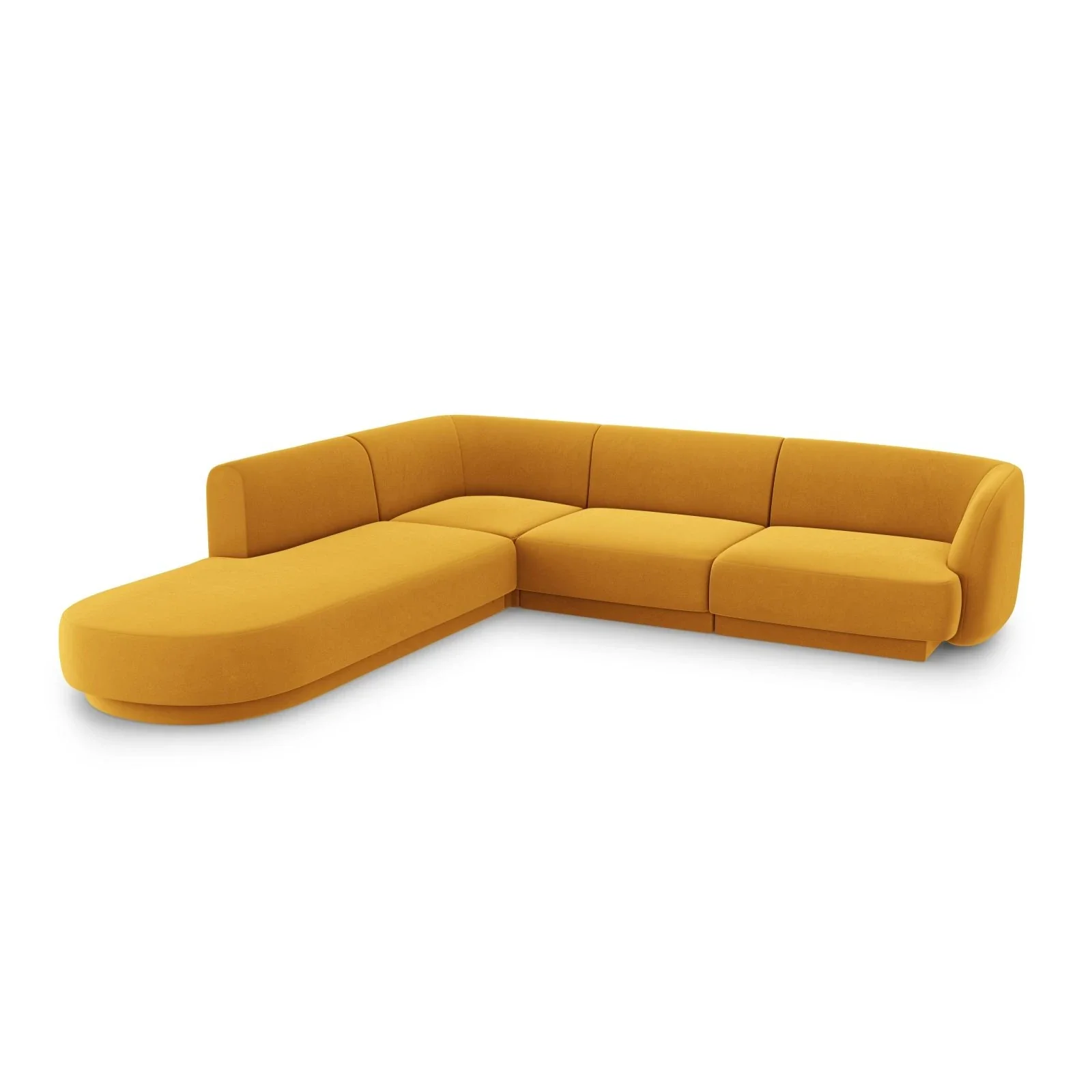 Miley 6-Sitzer Ecksofa, Chaiselongue Links, in Samt, Boucle oder Chenille, 255x248 cm - Image 63