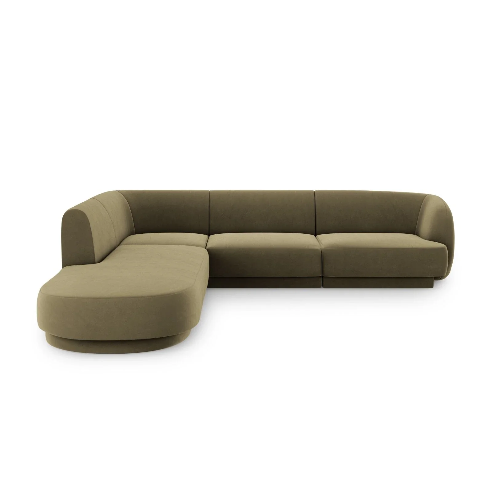 Miley 6-Sitzer Ecksofa, Chaiselongue Links, in Samt, Boucle oder Chenille, 255x248 cm - Image 66