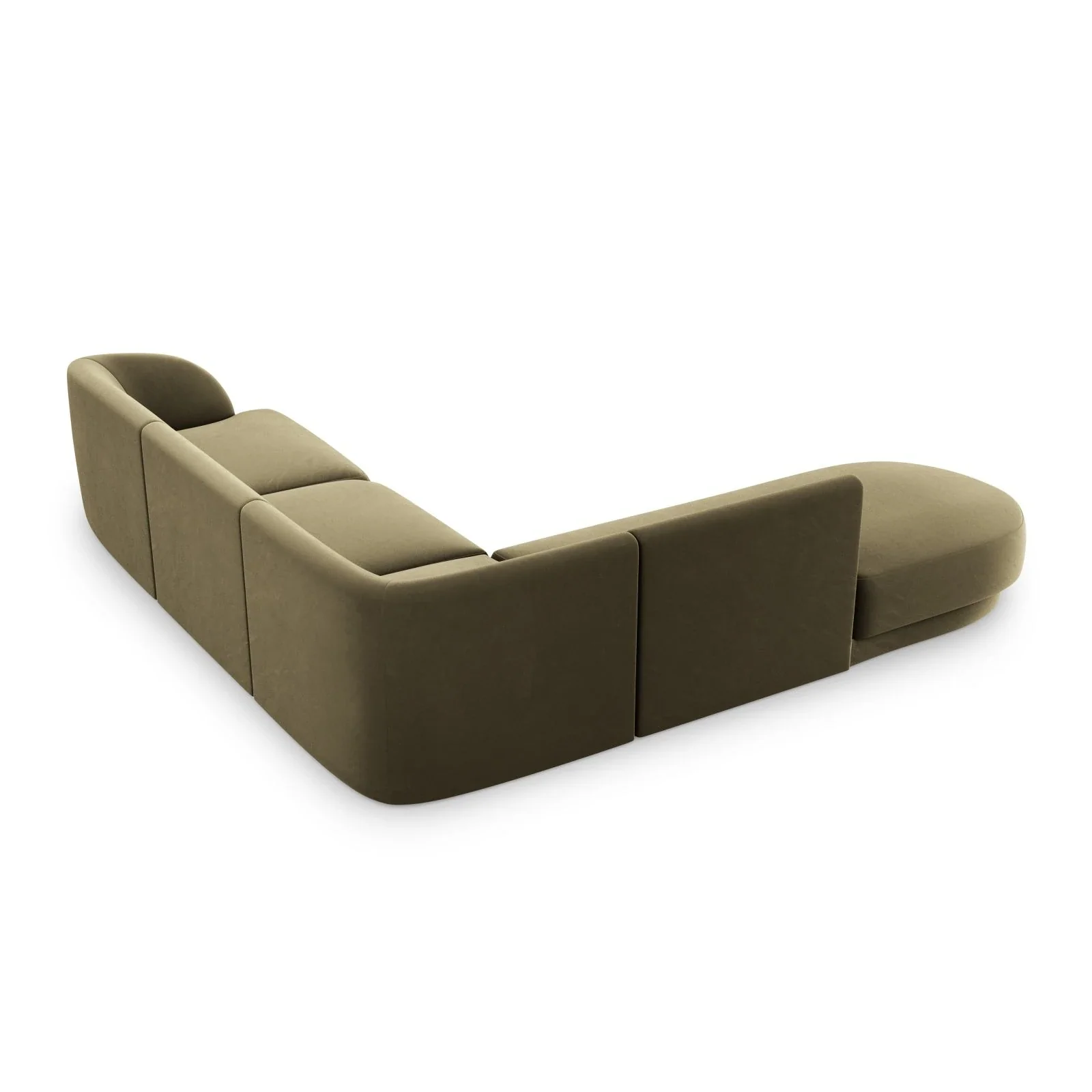 Miley 6-Sitzer Ecksofa, Chaiselongue Links, in Samt, Boucle oder Chenille, 255x248 cm - Image 69