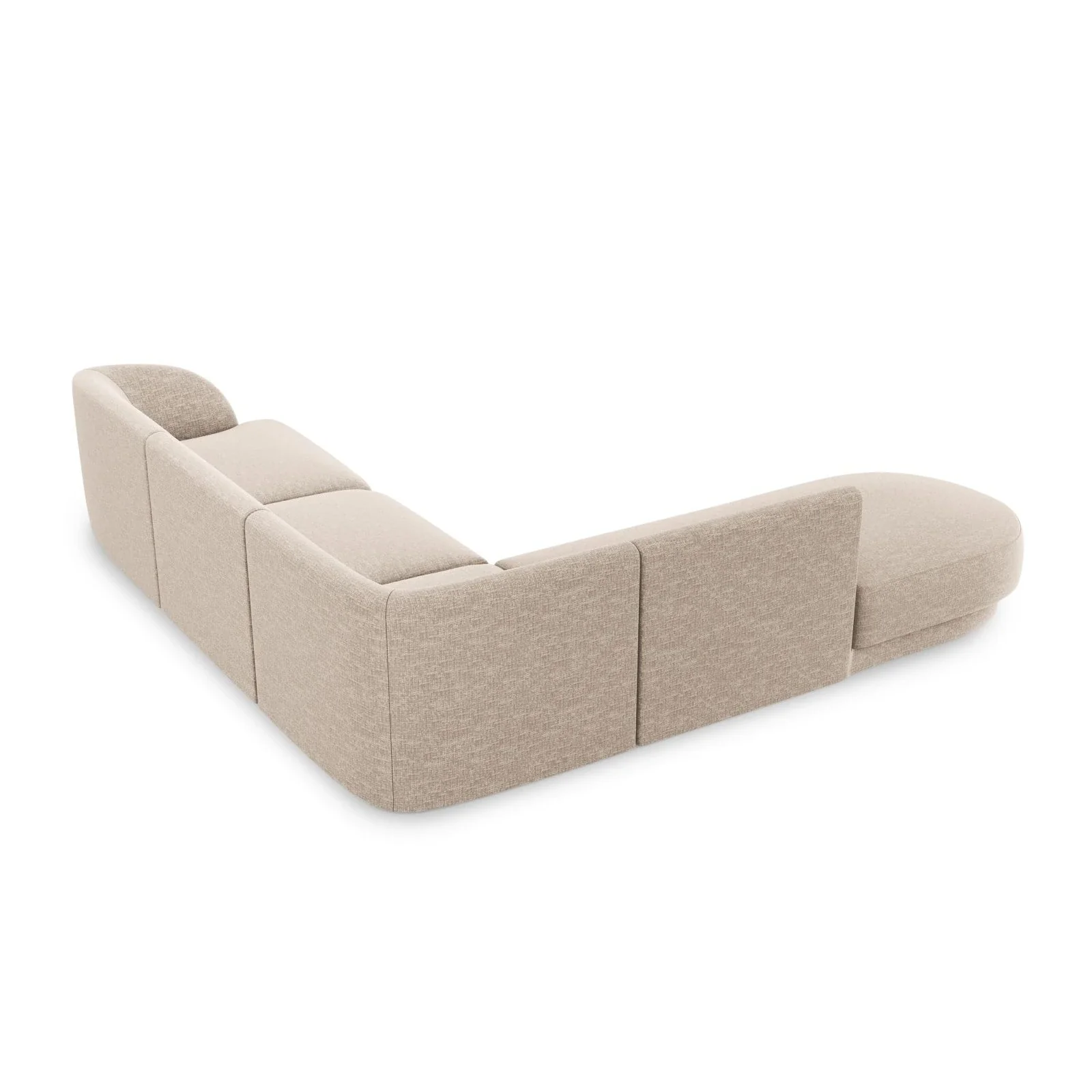 Miley 6-Sitzer Ecksofa, Chaiselongue Links, in Samt, Boucle oder Chenille, 255x248 cm - Image 9