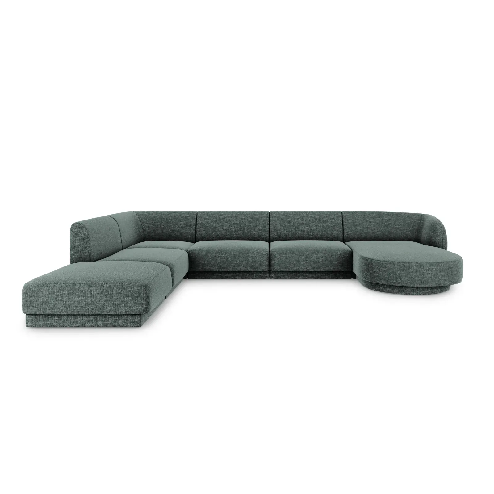Miley 6-Sitzer Panorama-Sofa Links mit Bezug aus Chenille, 330x255 cm - Image 11