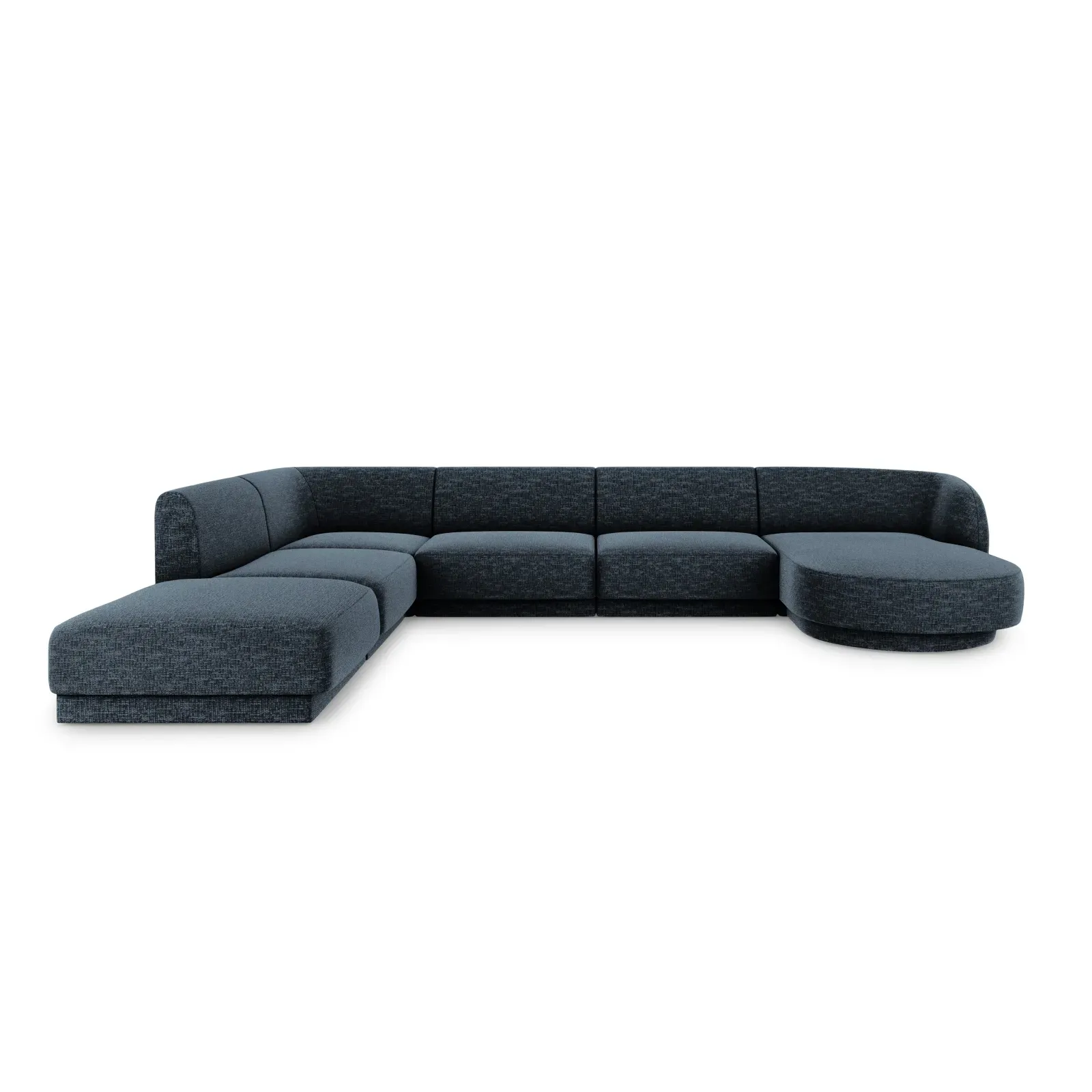 Miley 6-Sitzer Panorama-Sofa Links mit Bezug aus Chenille, 330x255 cm - Image 16