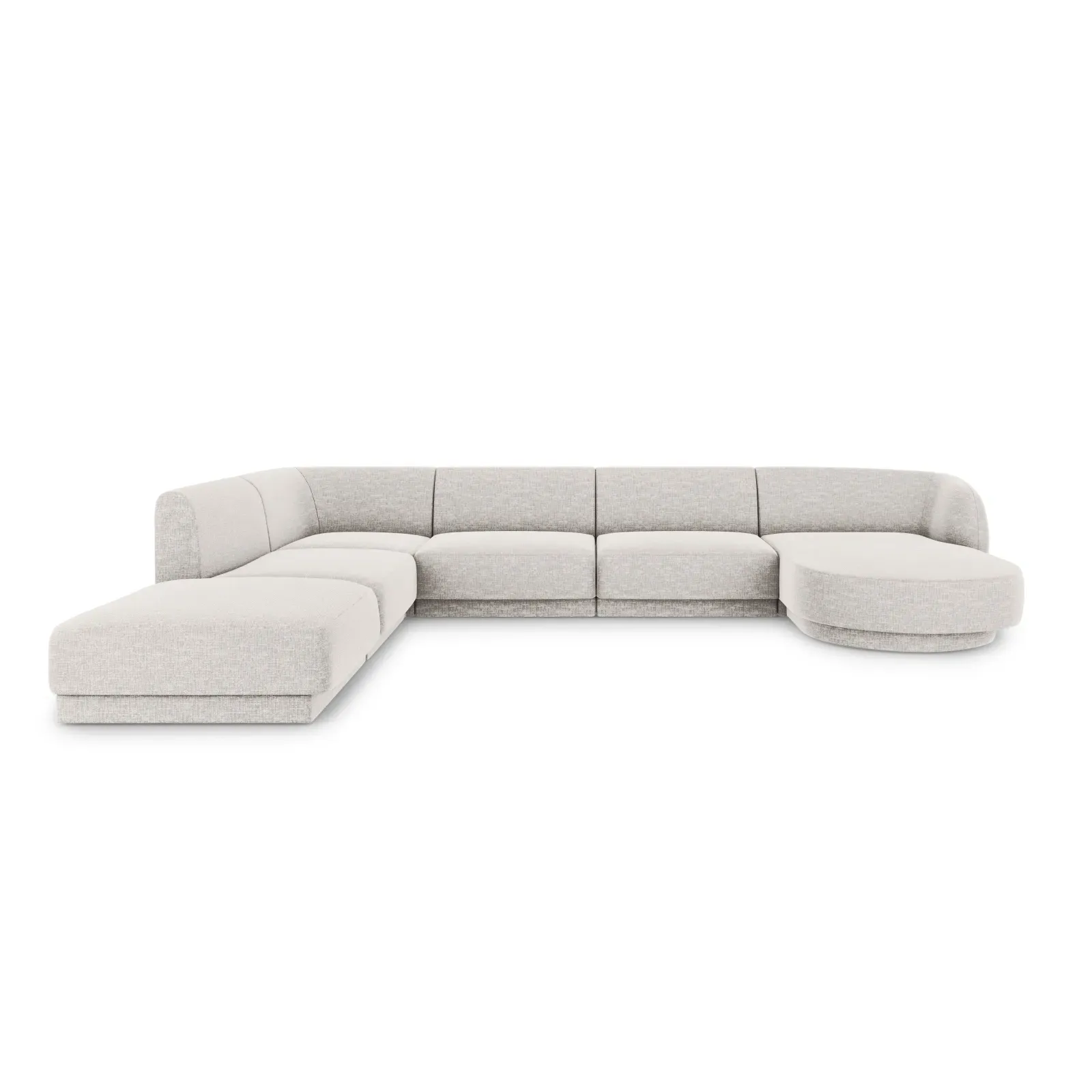 Miley 6-Sitzer Panorama-Sofa Links mit Bezug aus Chenille, 330x255 cm - Image 21