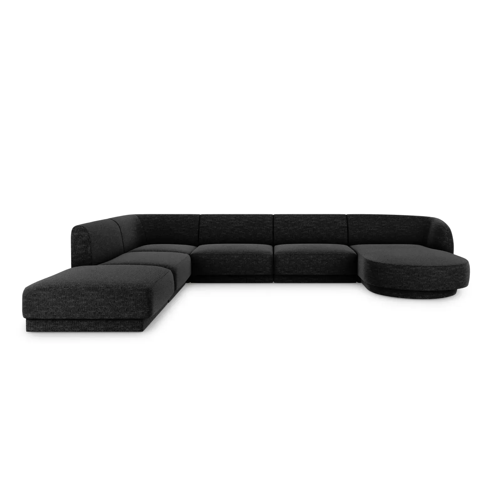 Miley 6-Sitzer Panorama-Sofa Links mit Bezug aus Chenille, 330x255 cm - Image 31