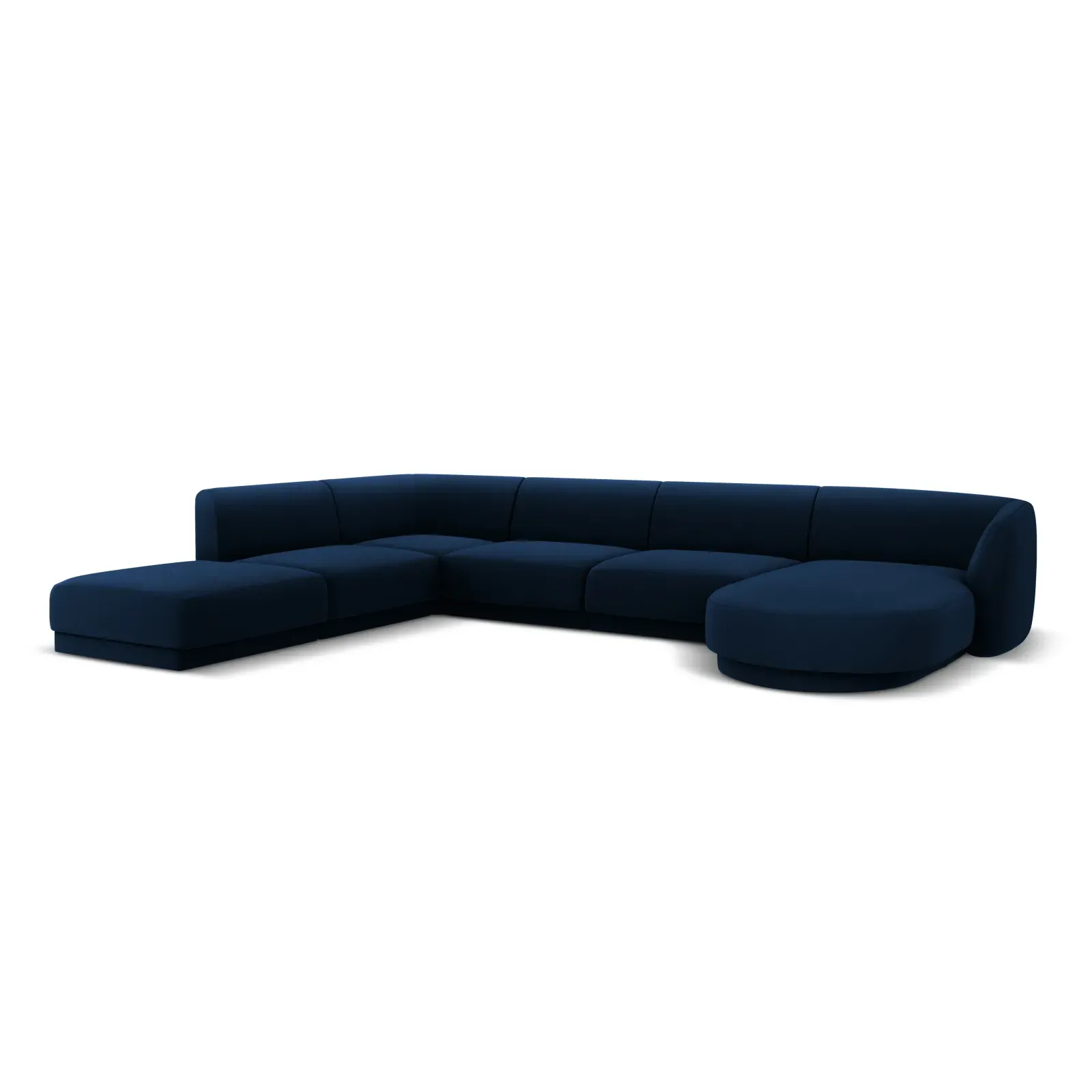 Miley 6-Sitzer Panorama-Sofa Links mit Bezug aus Samt oder Boucle, 330x255 cm - Image 27