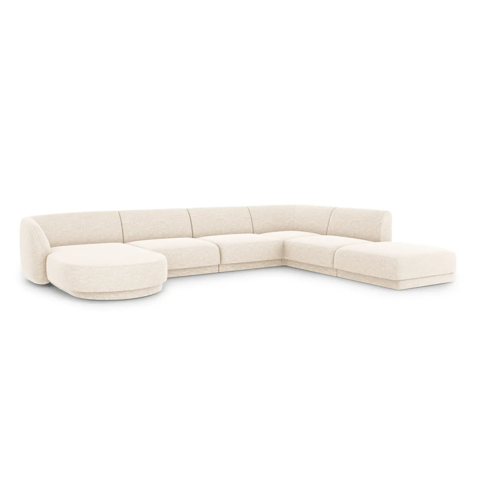 Miley 6-Sitzer Panorama-Sofa Rechts mit Bezug aus Chenille, 330x255 cm - Image 2