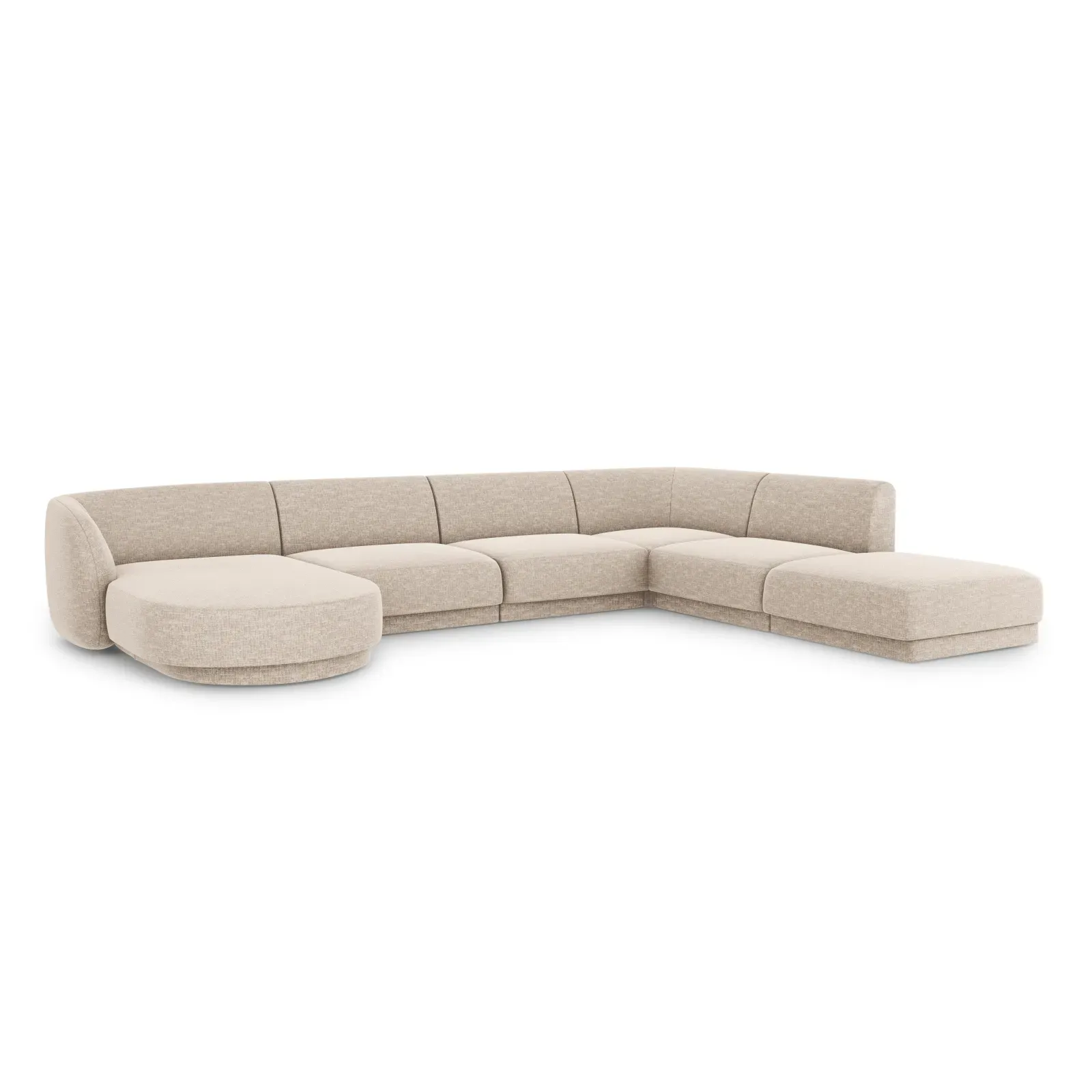 Miley 6-Sitzer Panorama-Sofa Rechts mit Bezug aus Chenille, 330x255 cm - Image 7