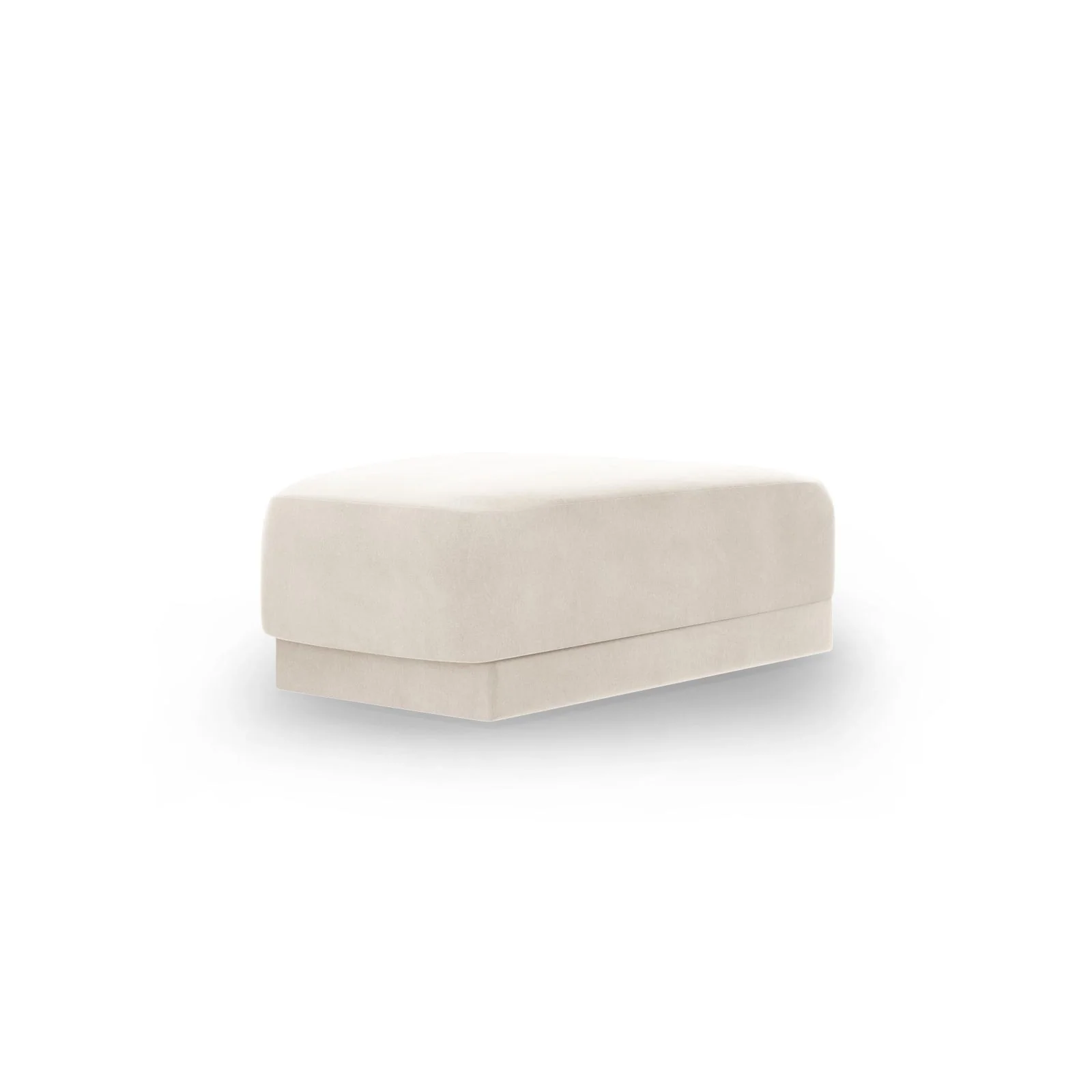 Miley Pouf aus Samt, Boucle oder Chenille, 88x79 cm - Image 105