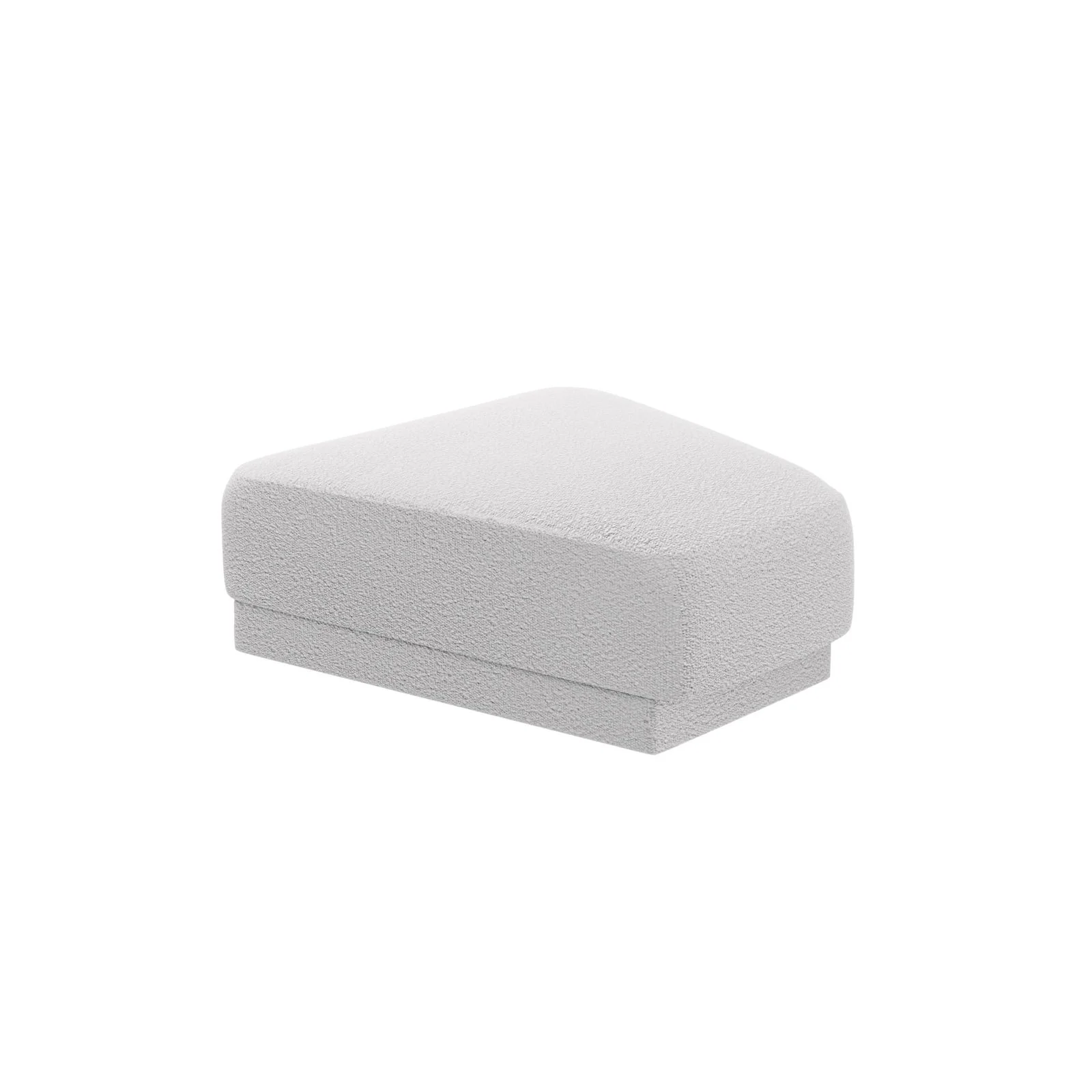 Miley Pouf aus Samt, Boucle oder Chenille, 88x79 cm - Image 19