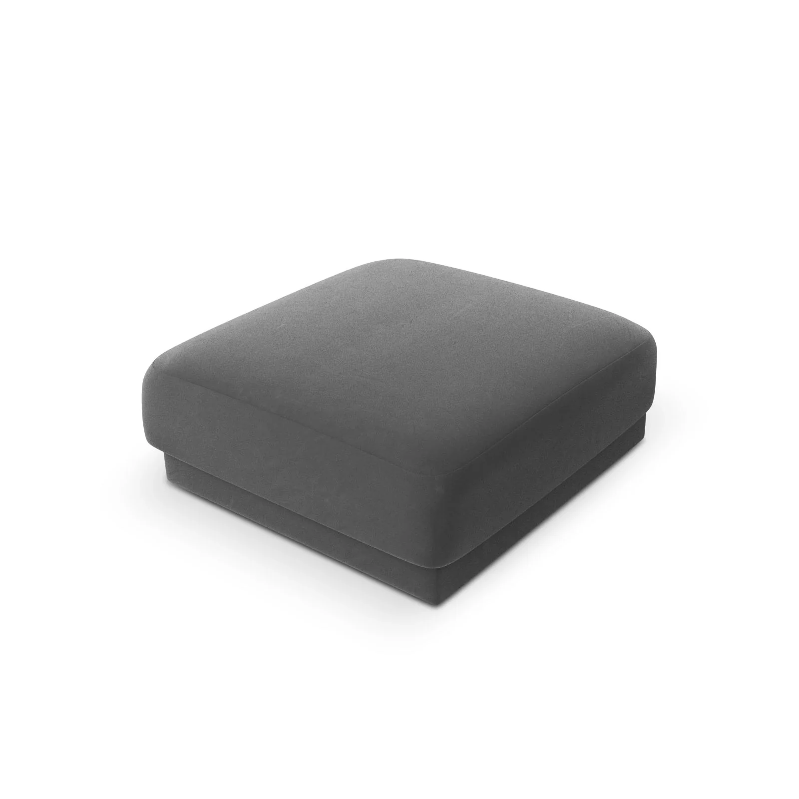 Miley Pouf aus Samt, Boucle oder Chenille, 90x90 cm - Image 104