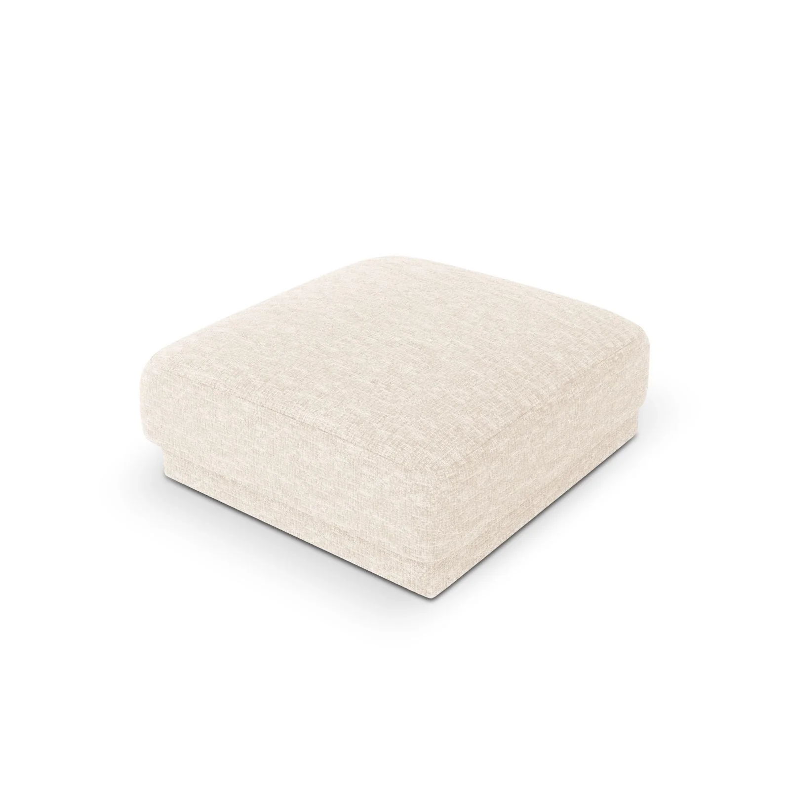 Miley Pouf aus Samt, Boucle oder Chenille, 90x90 cm - Image 34