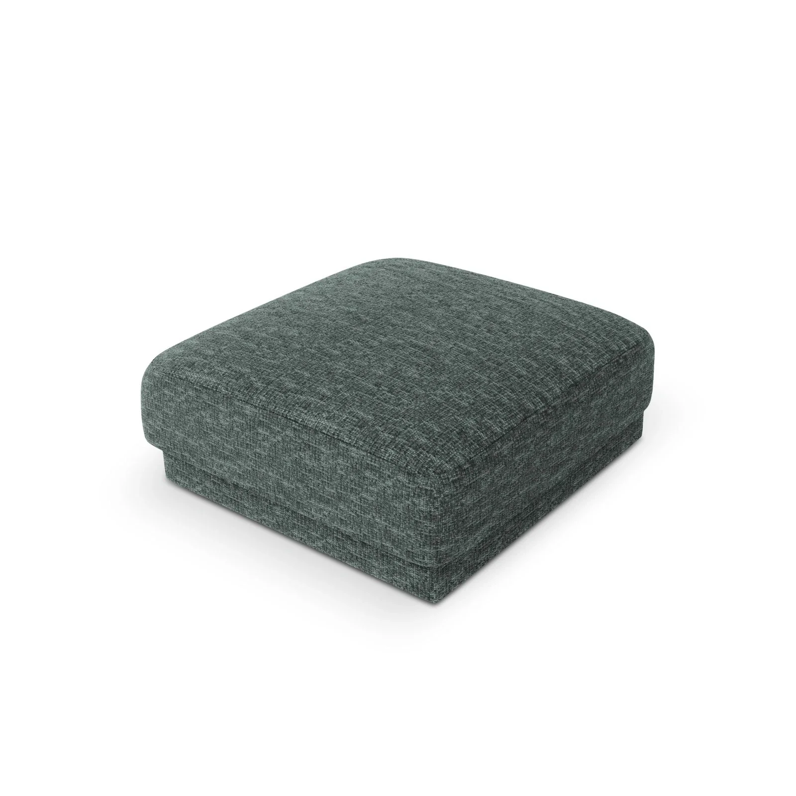 Miley Pouf aus Samt, Boucle oder Chenille, 90x90 cm - Image 44
