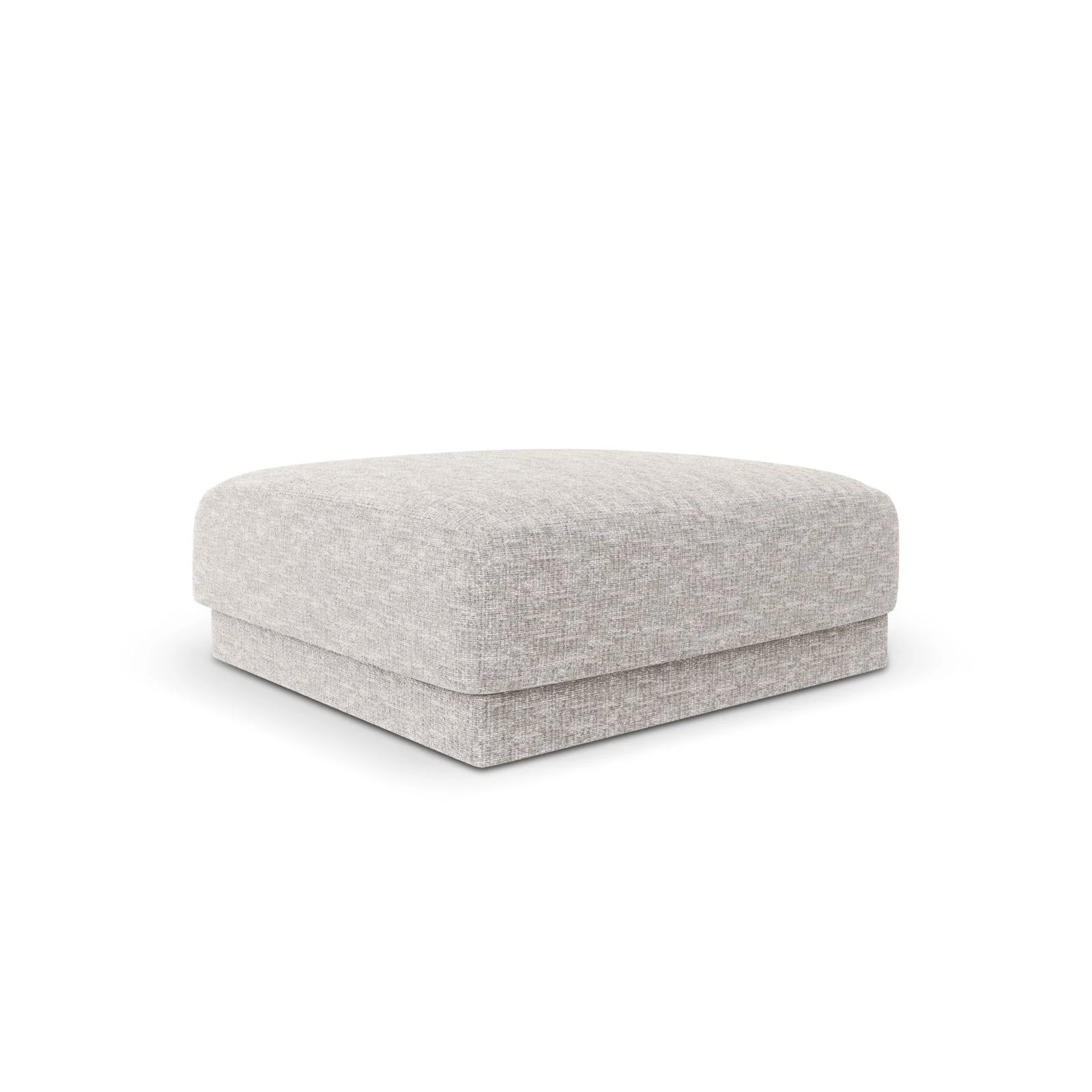 Miley Pouf aus Samt, Boucle oder Chenille, 90x90 cm - Image 53
