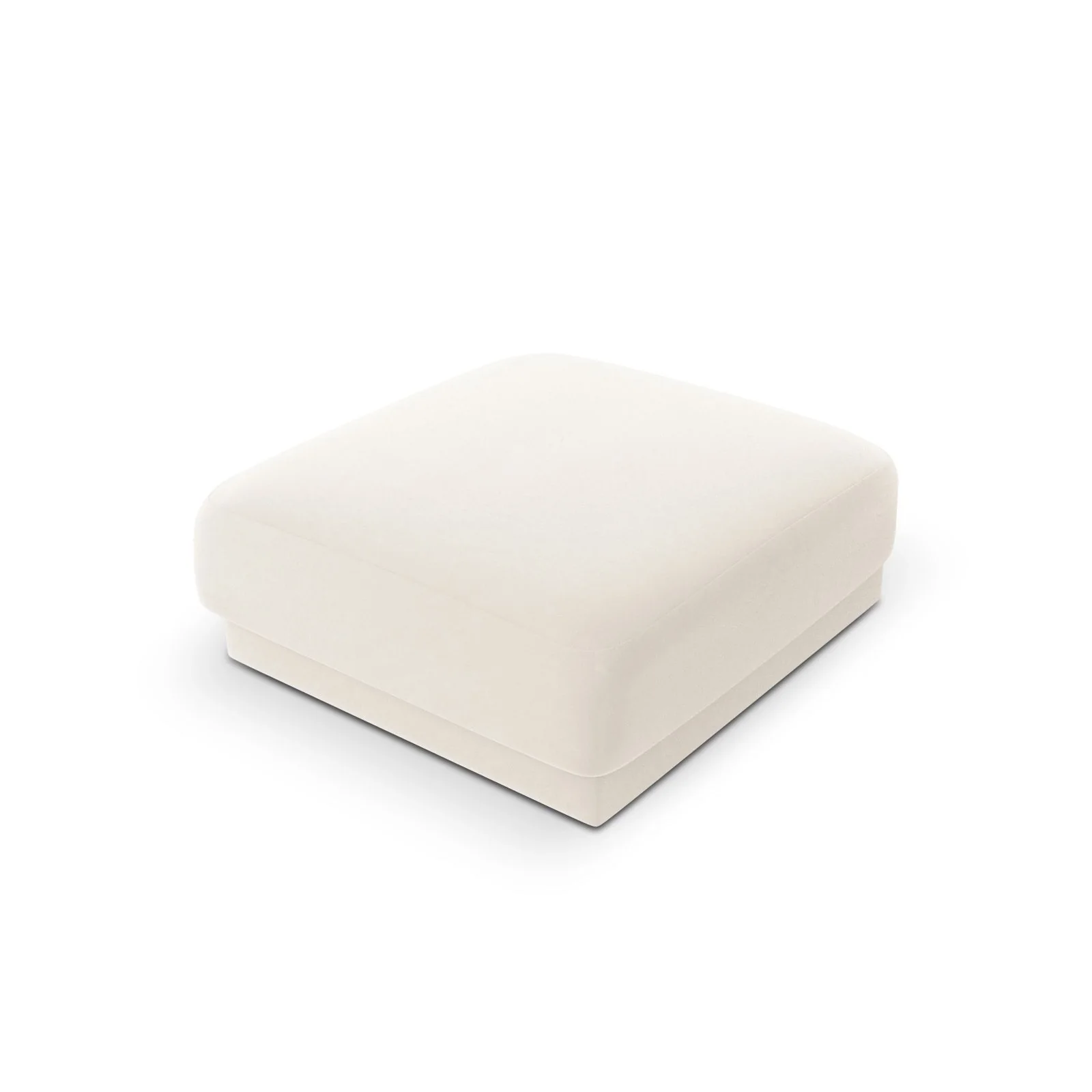 Miley Pouf aus Samt, Boucle oder Chenille, 90x90 cm - Image 89