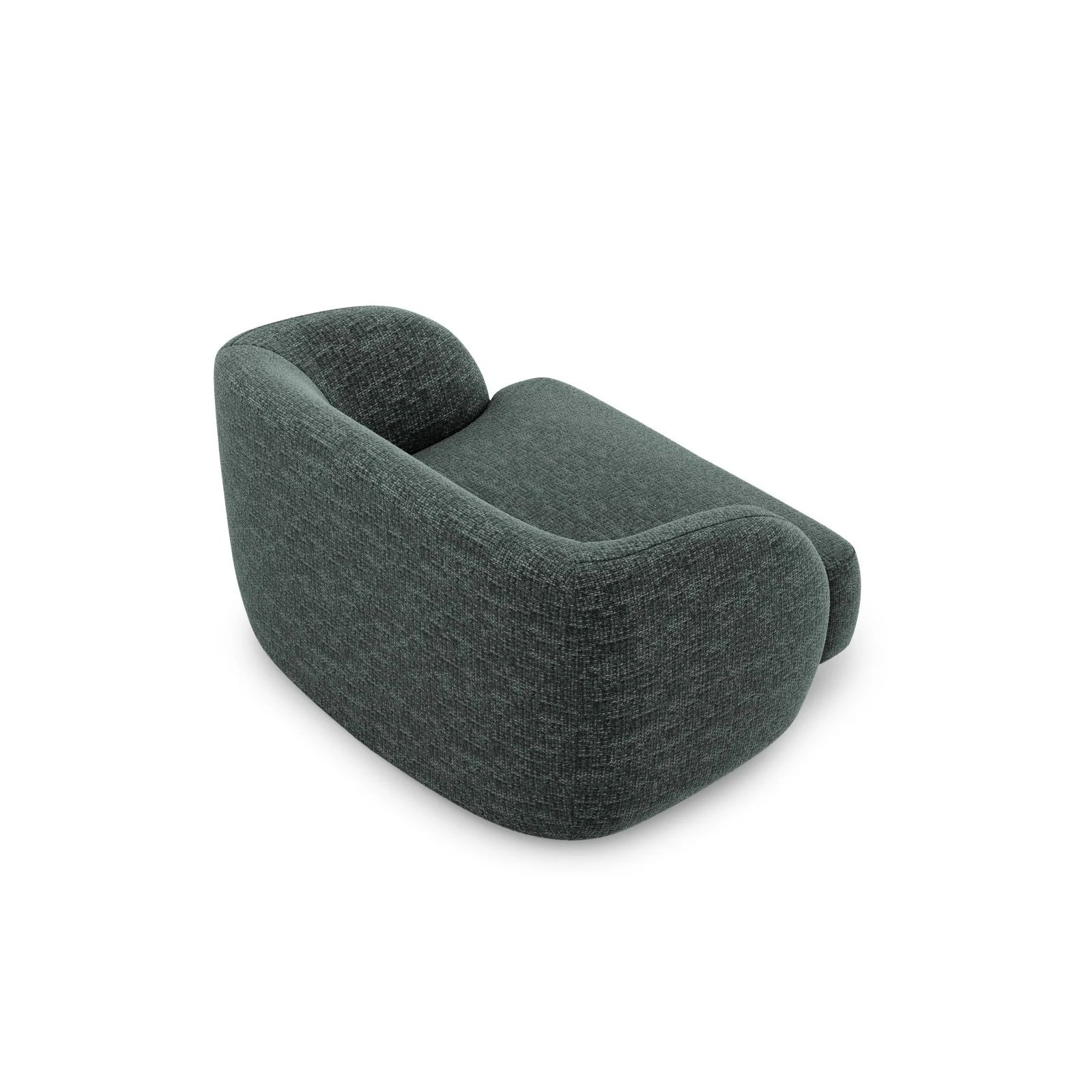 Miley Sessel mit Bezug in Samt, Boucle oder Chenille, 103x90 cm - Image 14