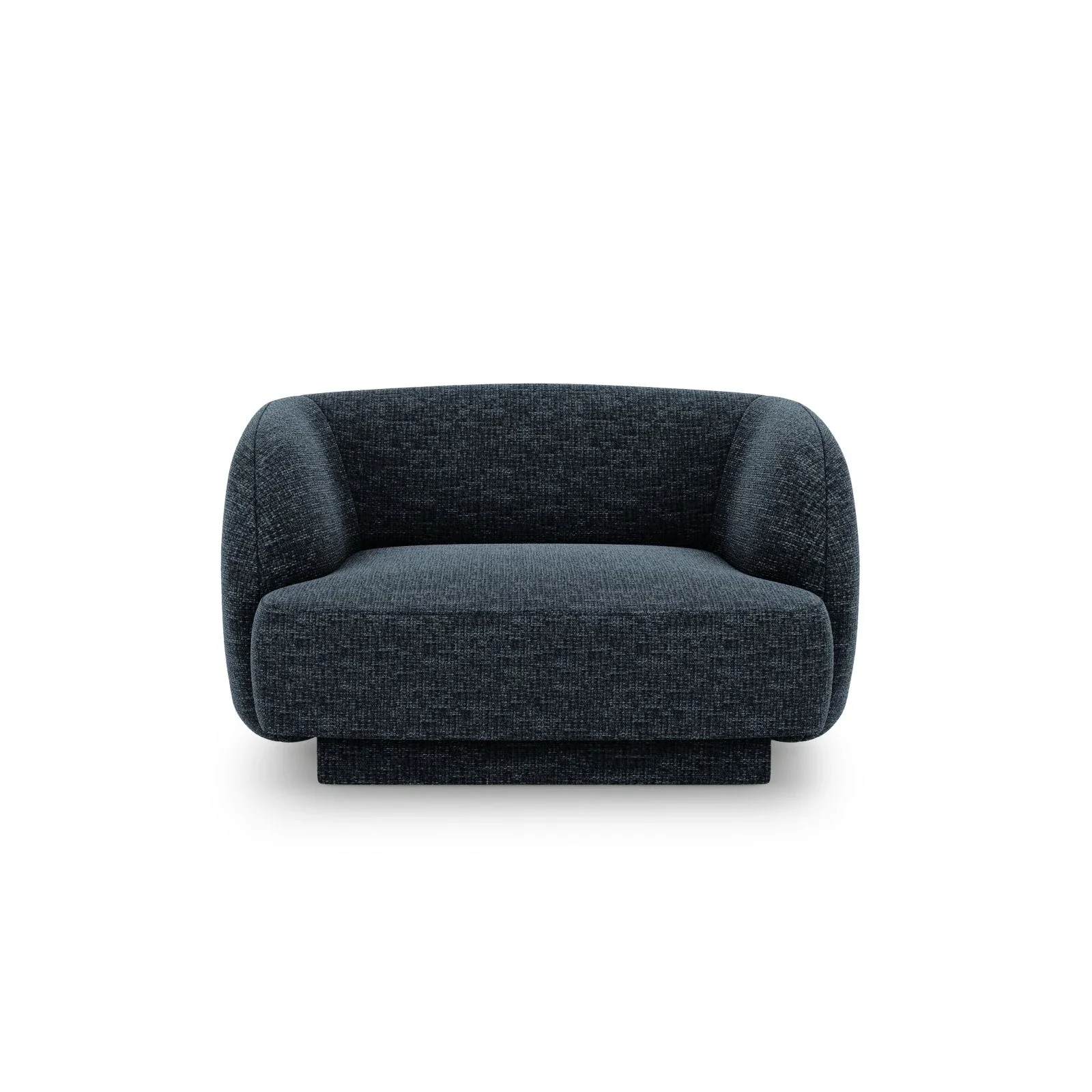 Miley Sessel mit Bezug in Samt, Boucle oder Chenille, 103x90 cm - Image 16