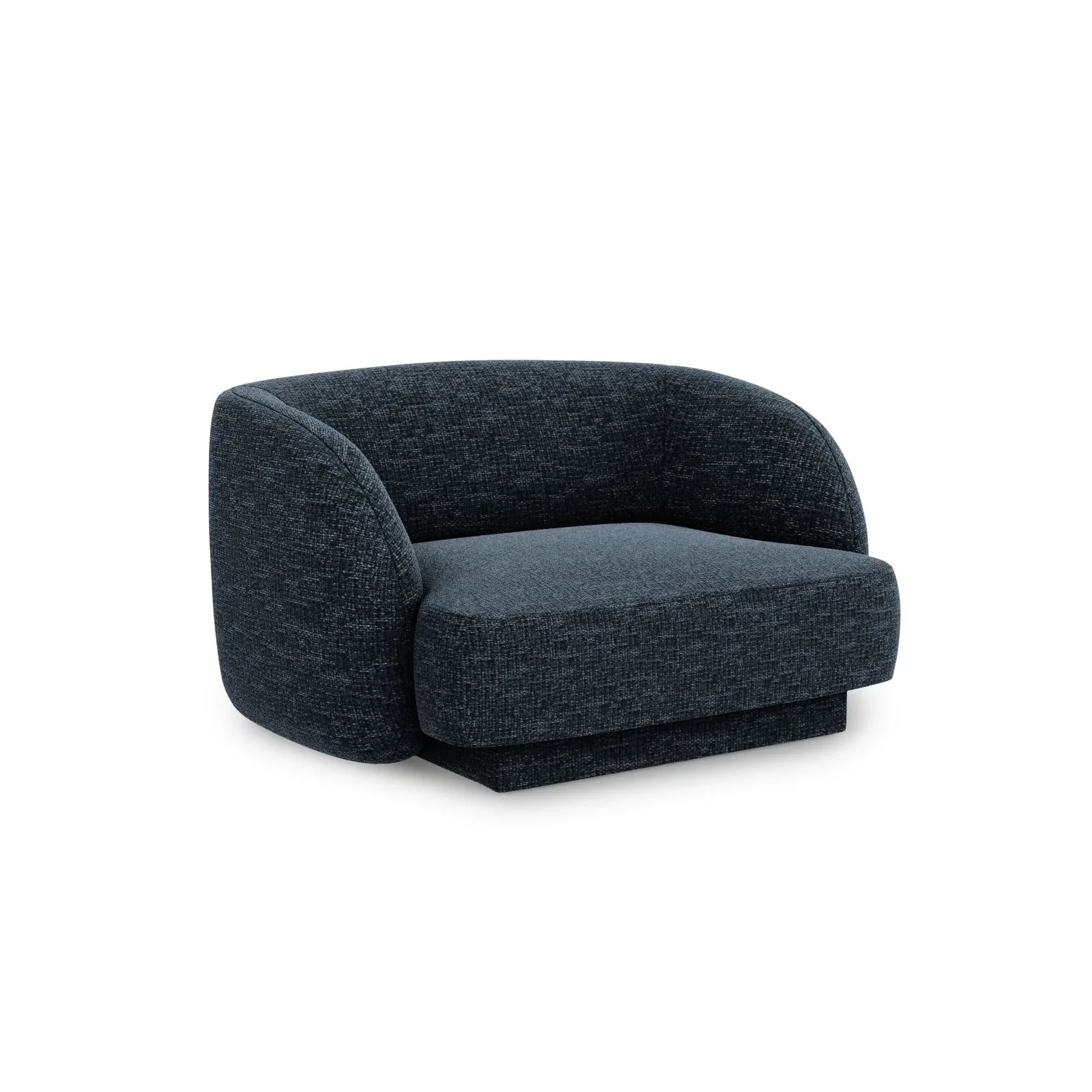 Miley Sessel mit Bezug in Samt, Boucle oder Chenille, 103x90 cm - Image 18
