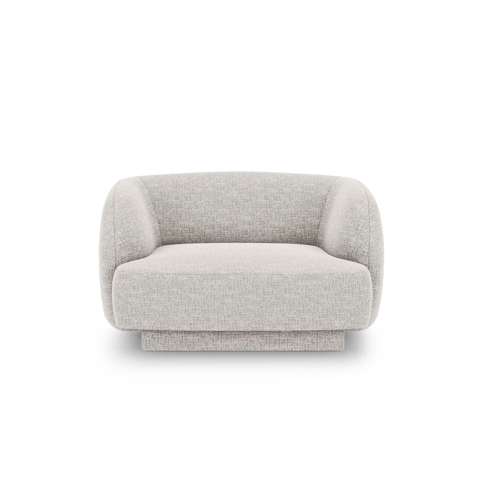 Miley Sessel mit Bezug in Samt, Boucle oder Chenille, 103x90 cm - Image 21
