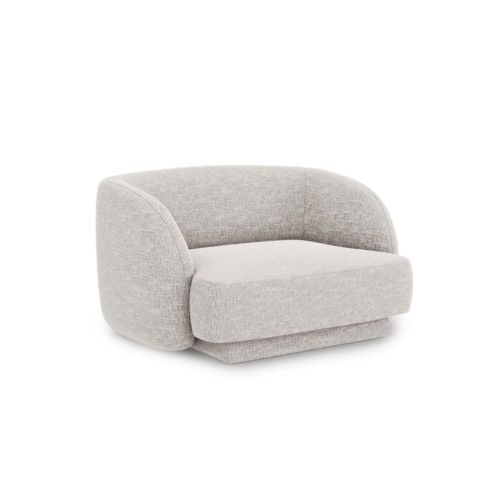 Miley Sessel mit Bezug in Samt, Boucle oder Chenille, 103x90 cm - Image 23
