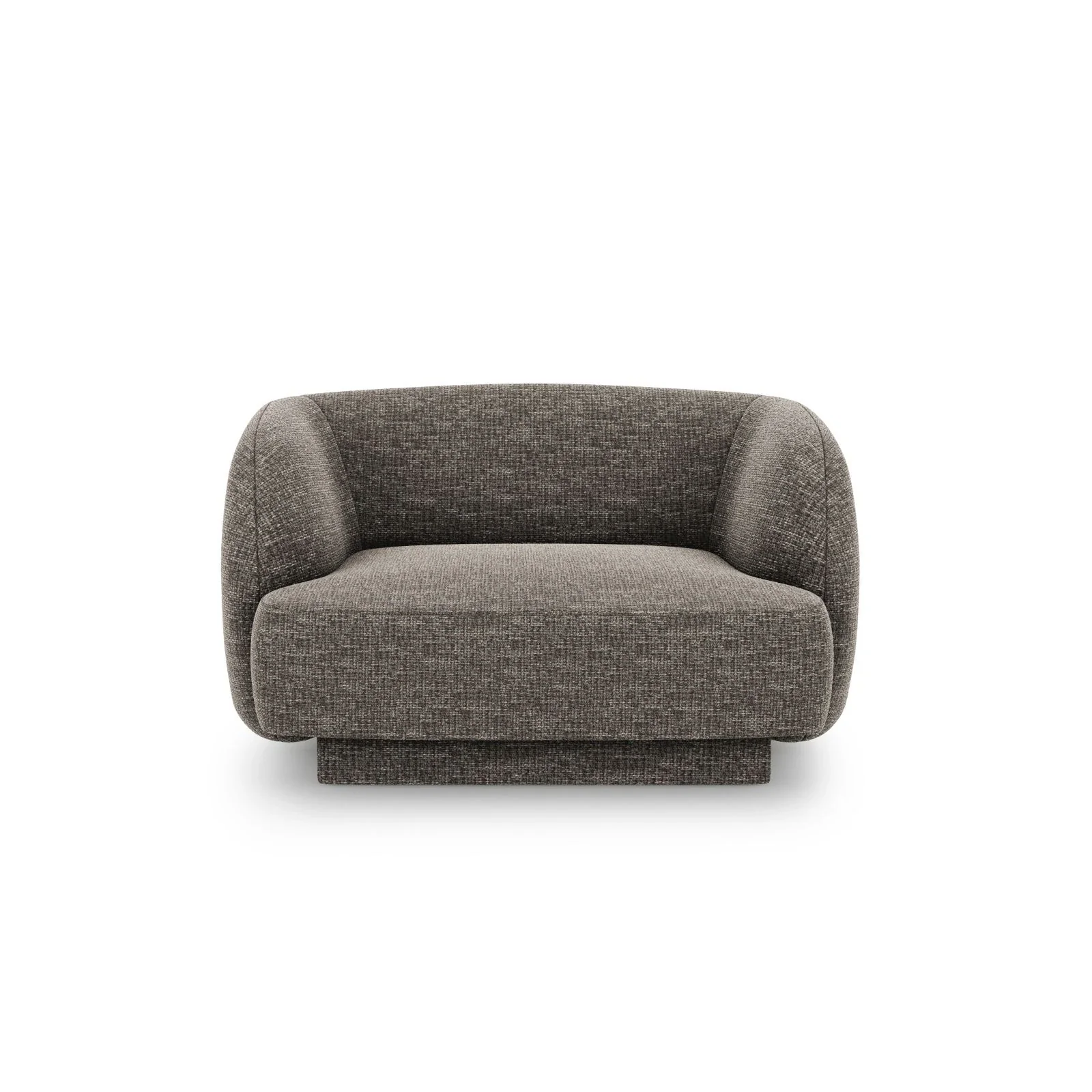 Miley Sessel mit Bezug in Samt, Boucle oder Chenille, 103x90 cm - Image 26