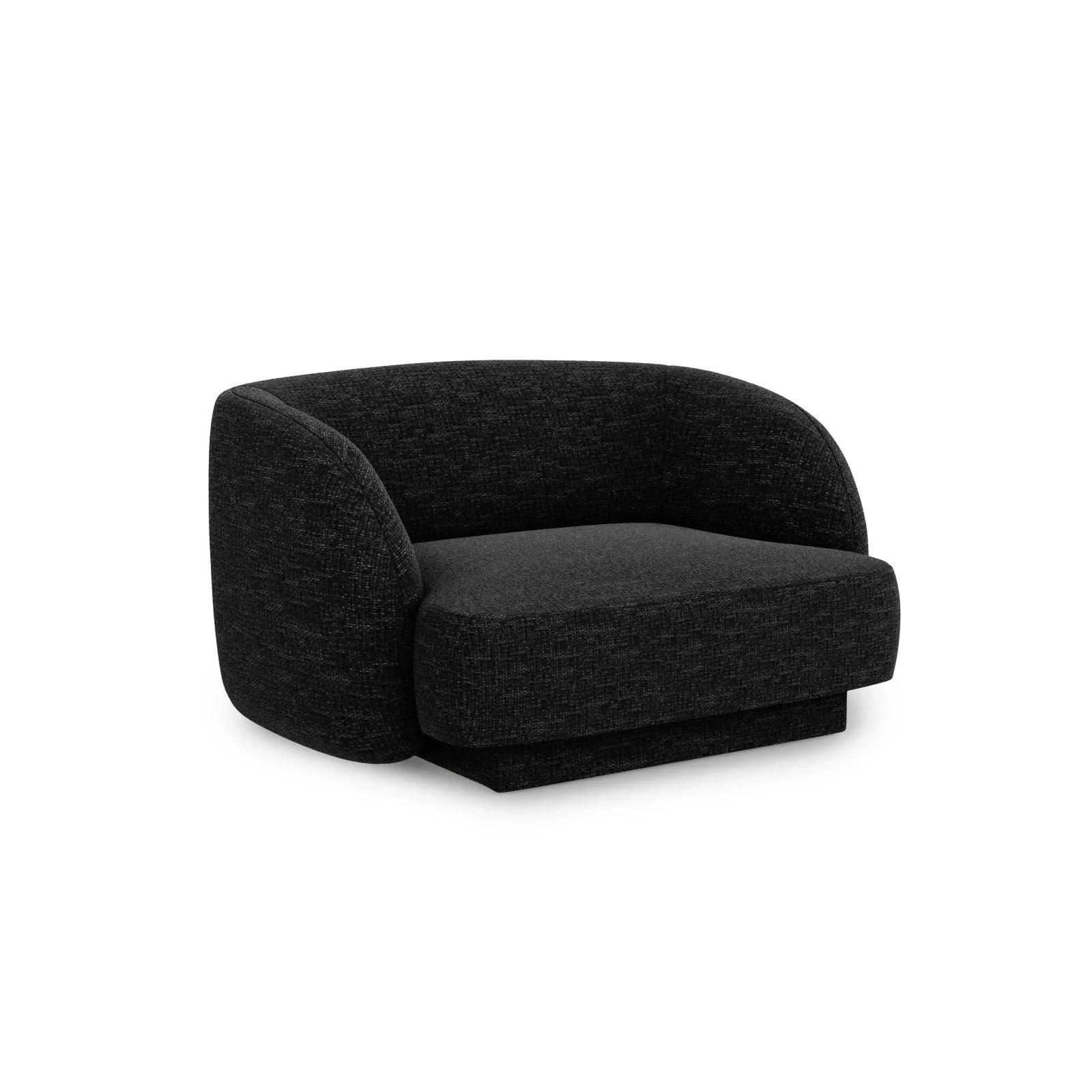 Miley Sessel mit Bezug in Samt, Boucle oder Chenille, 103x90 cm - Image 33