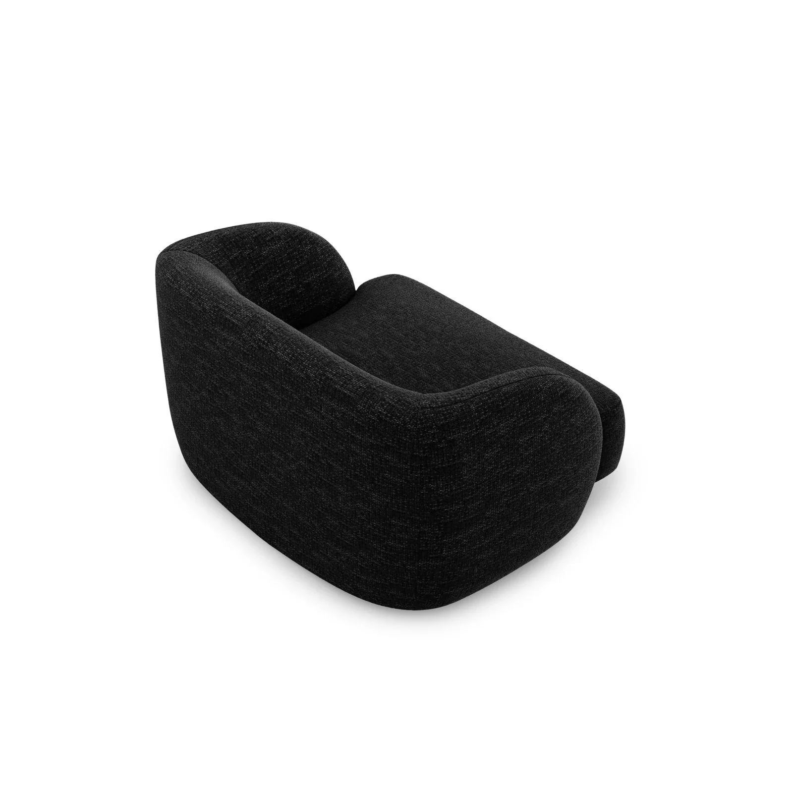Miley Sessel mit Bezug in Samt, Boucle oder Chenille, 103x90 cm - Image 34
