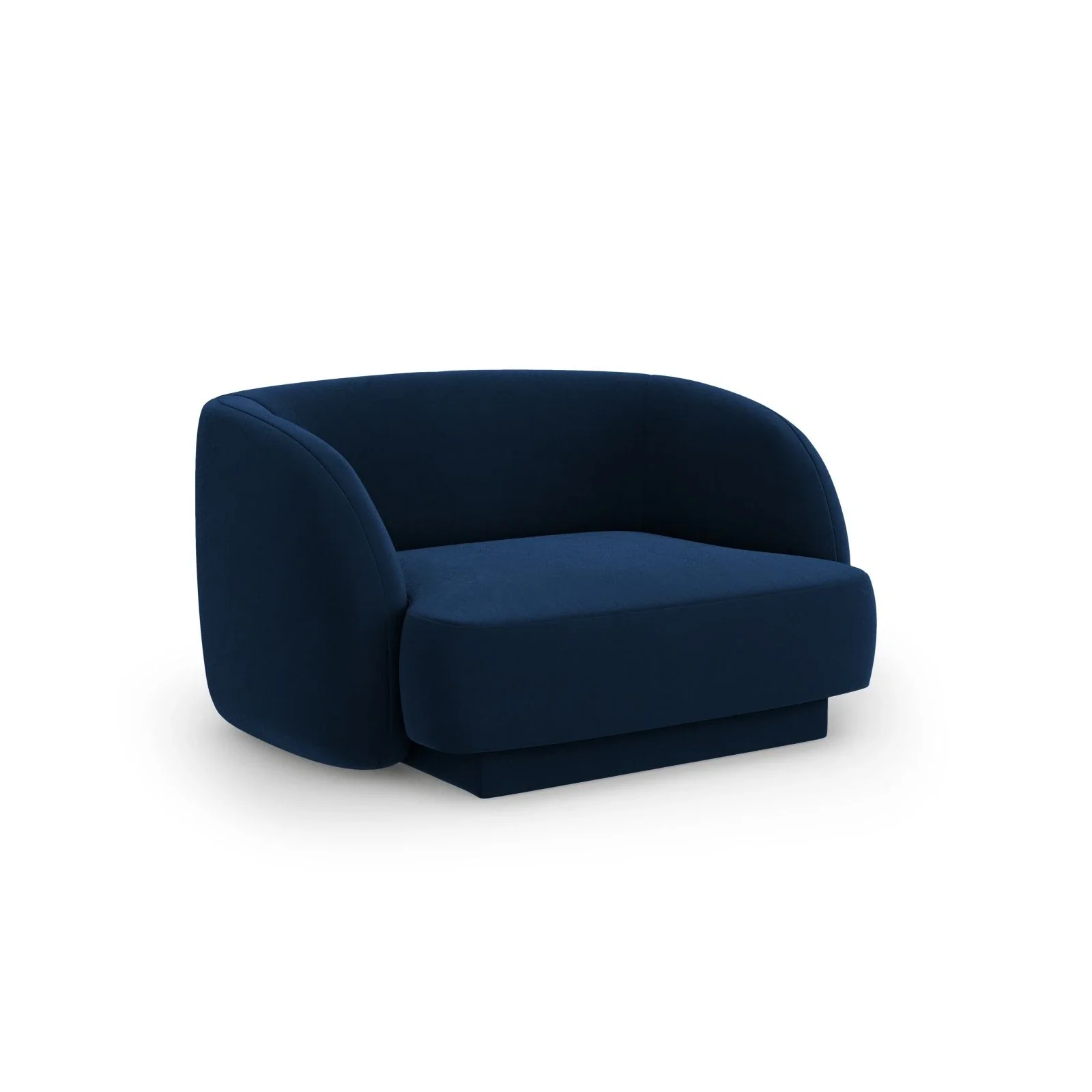 Miley Sessel mit Bezug in Samt, Boucle oder Chenille, 103x90 cm - Image 42