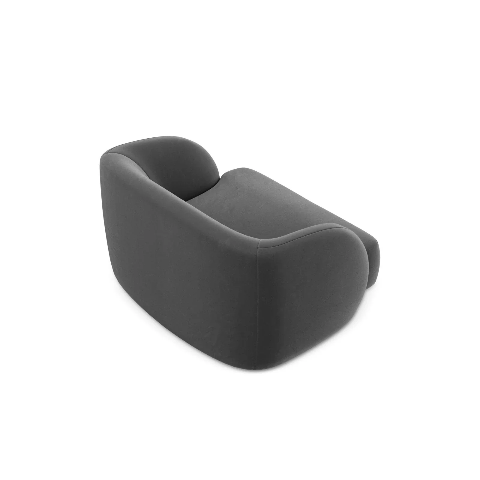 Miley Sessel mit Bezug in Samt, Boucle oder Chenille, 103x90 cm - Image 51