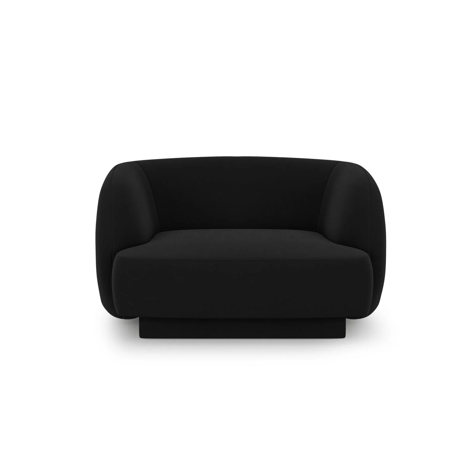 Miley Sessel mit Bezug in Samt, Boucle oder Chenille, 103x90 cm - Image 52