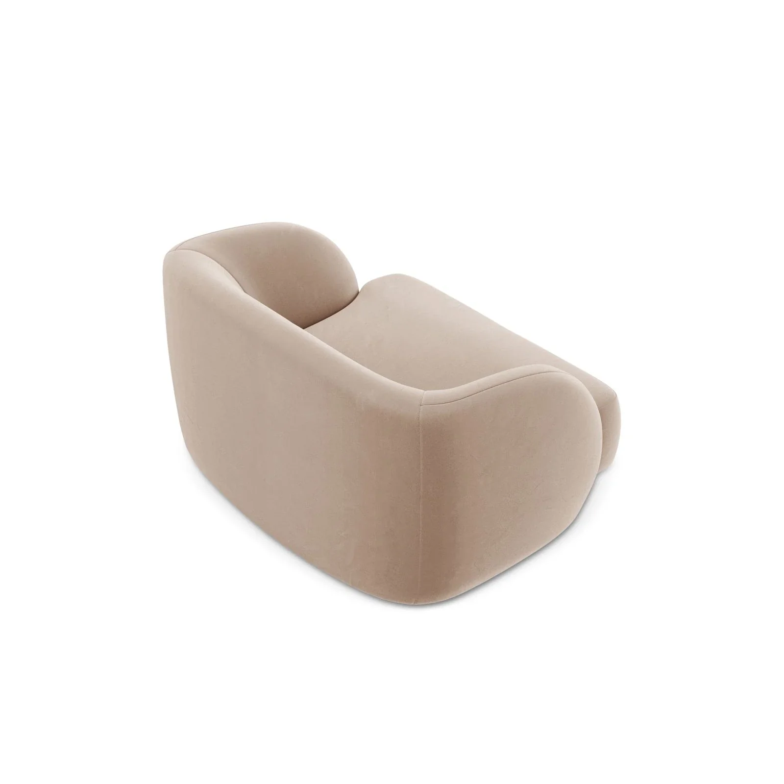 Miley Sessel mit Bezug in Samt, Boucle oder Chenille, 103x90 cm - Image 59