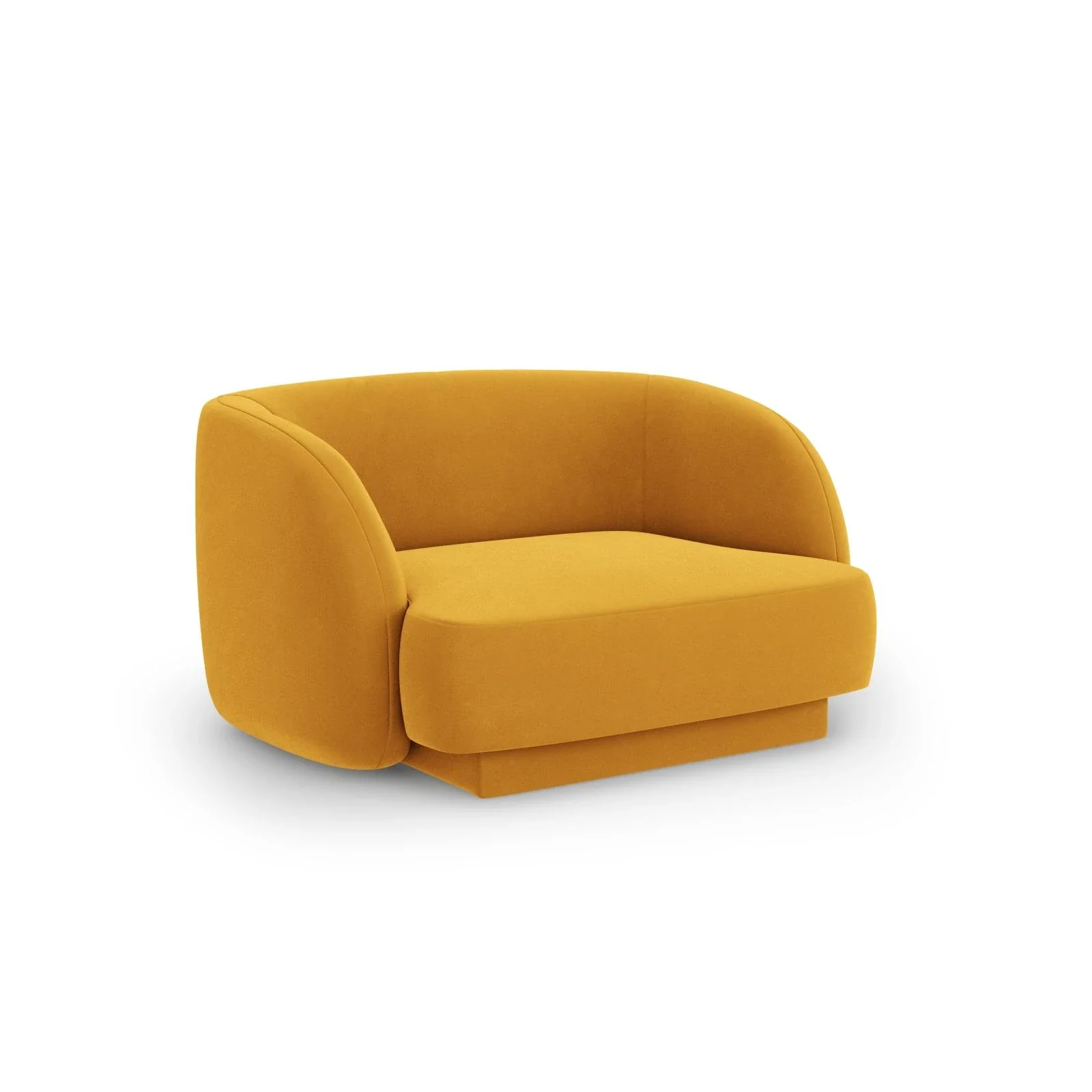 Miley Sessel mit Bezug in Samt, Boucle oder Chenille, 103x90 cm - Image 63