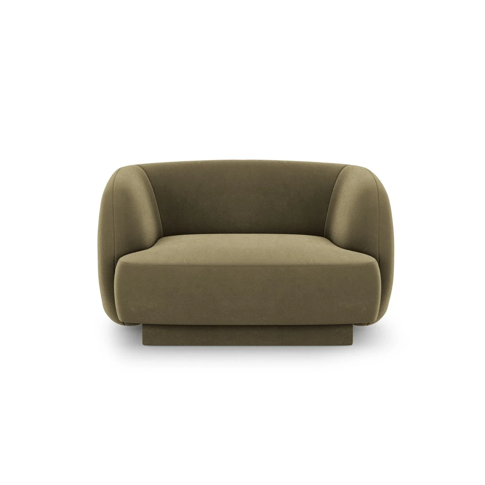 Miley Sessel mit Bezug in Samt, Boucle oder Chenille, 103x90 cm - Image 66