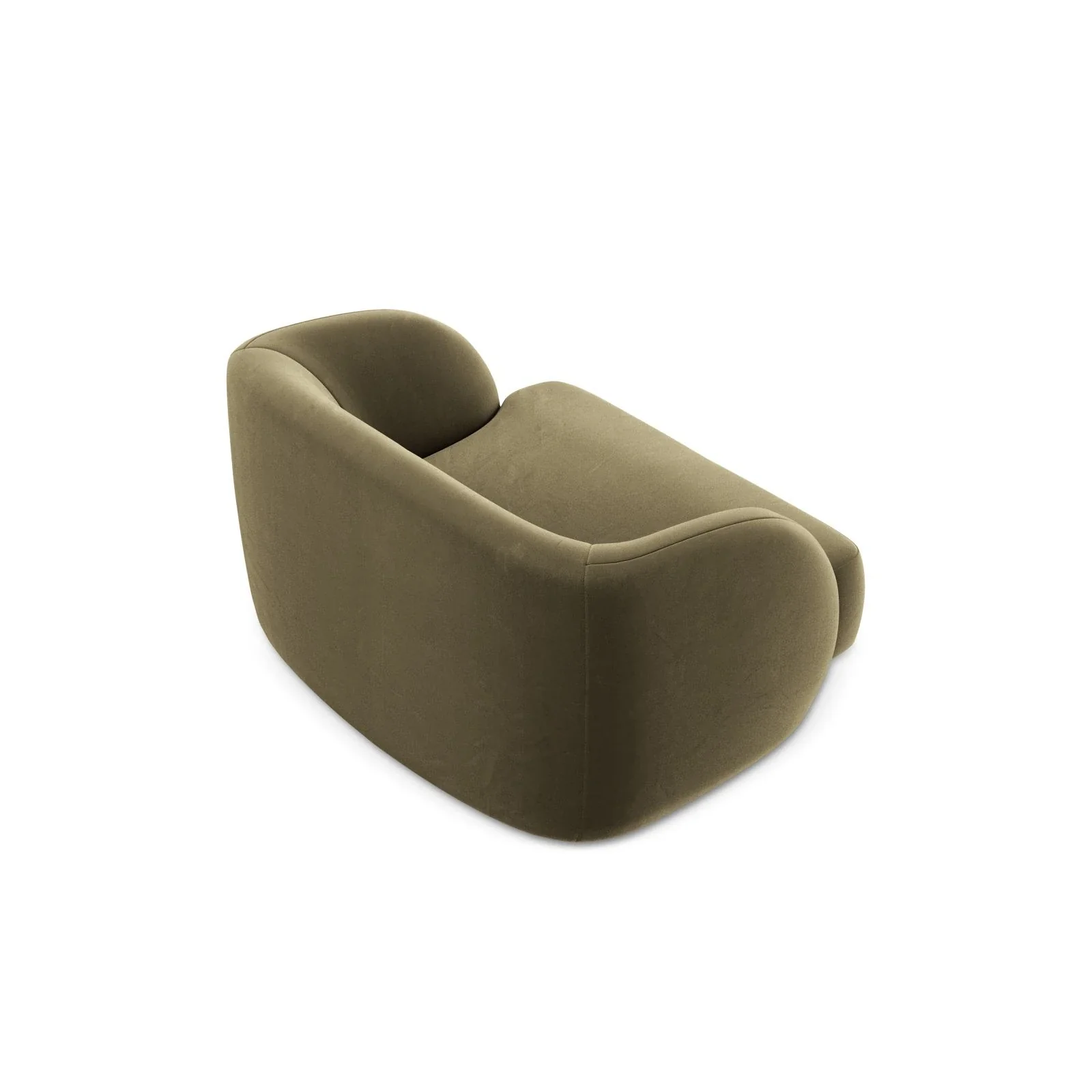 Miley Sessel mit Bezug in Samt, Boucle oder Chenille, 103x90 cm - Image 69