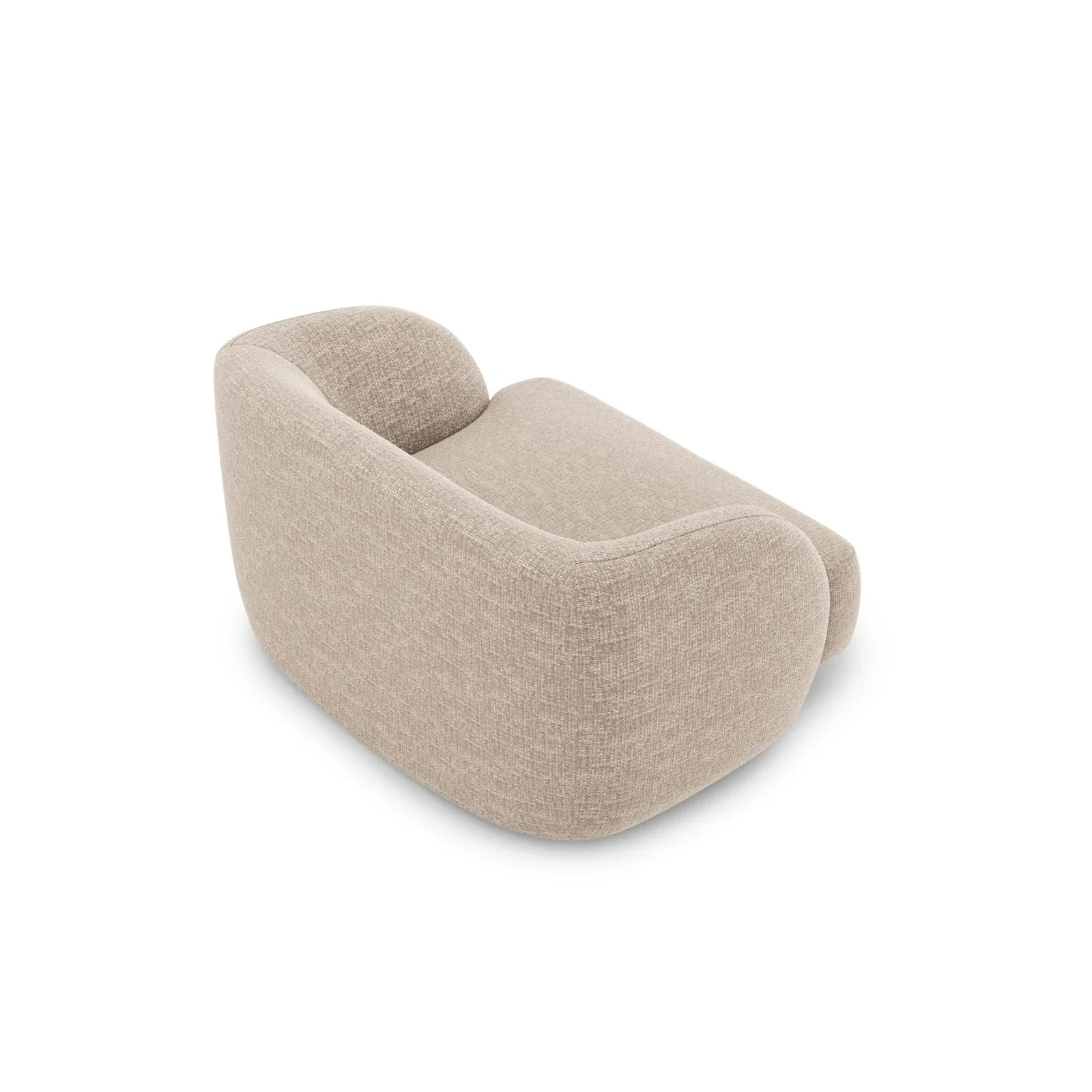 Miley Sessel mit Bezug in Samt, Boucle oder Chenille, 103x90 cm - Image 9