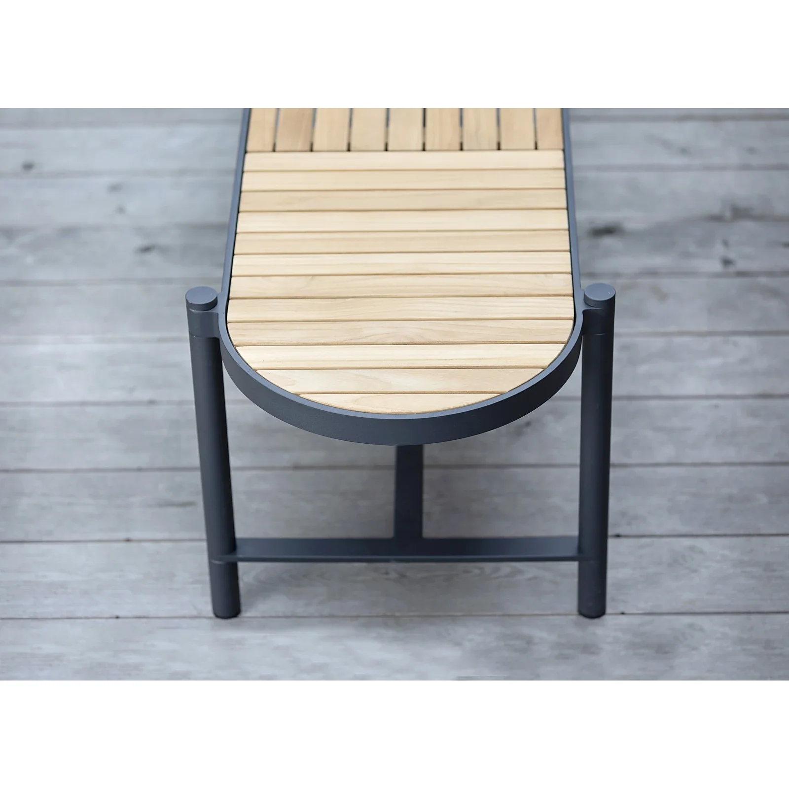 mindo 117 - Outdoor Sitzbank mit Schale aus Teak und Aluminium 180 cm - Image 12