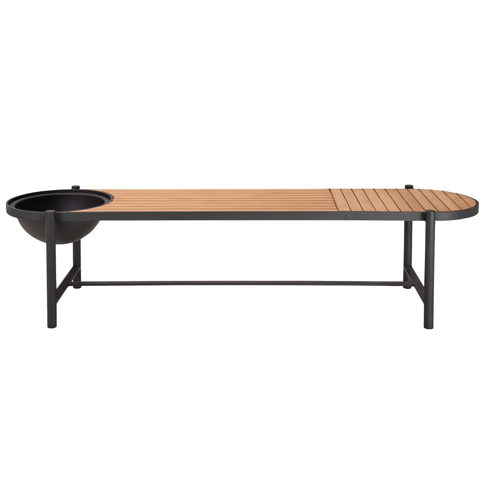 mindo 117 - Outdoor Sitzbank mit Schale aus Teak und Aluminium 180 cm - Image 15