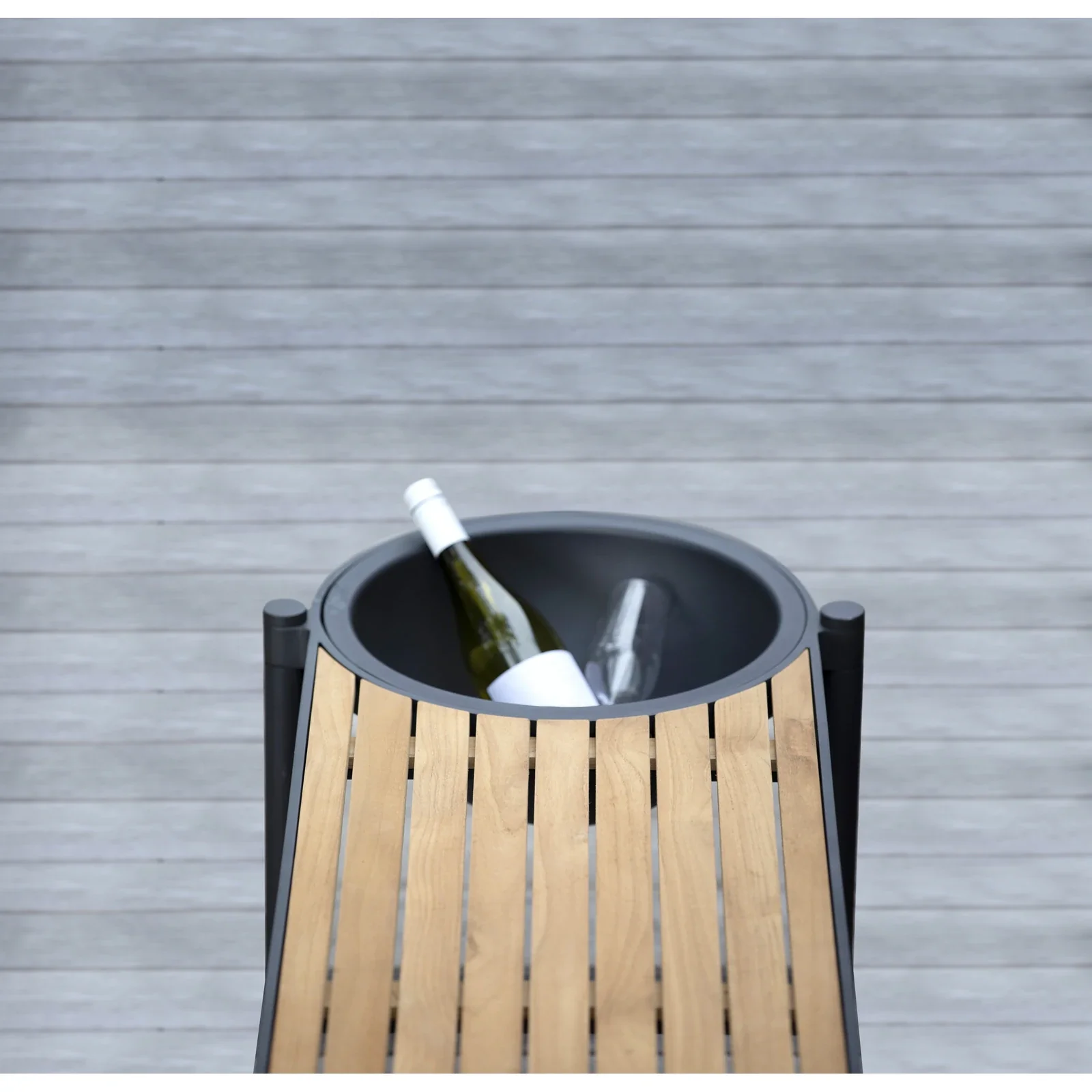 mindo 117 - Outdoor Sitzbank mit Schale aus Teak und Aluminium 180 cm - Image 6