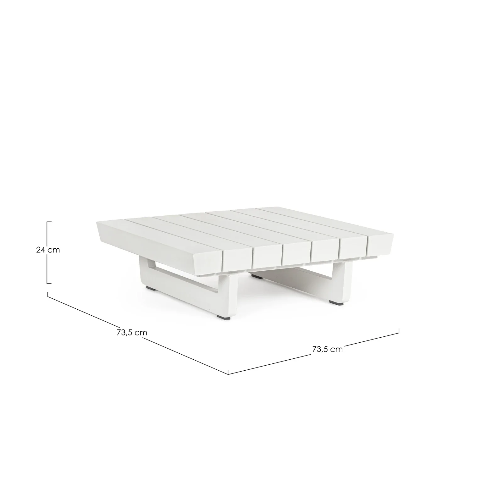 Modularer Garten Couchtisch Weiß WH20 Infinity - Image 4