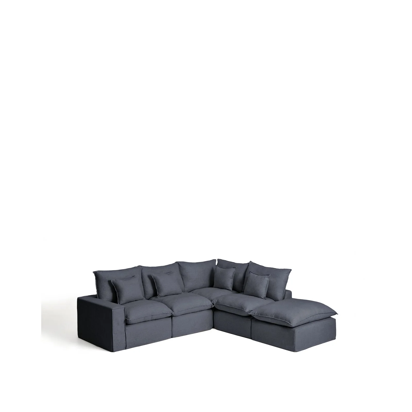 Modulares 4-Sitzer-Ecksofa Anarela, Rechte Seite, mit abnehmbarem Bezug aus Leinen und Viskose, 307 x 287 cm, FSC Mix Credit - Image 11