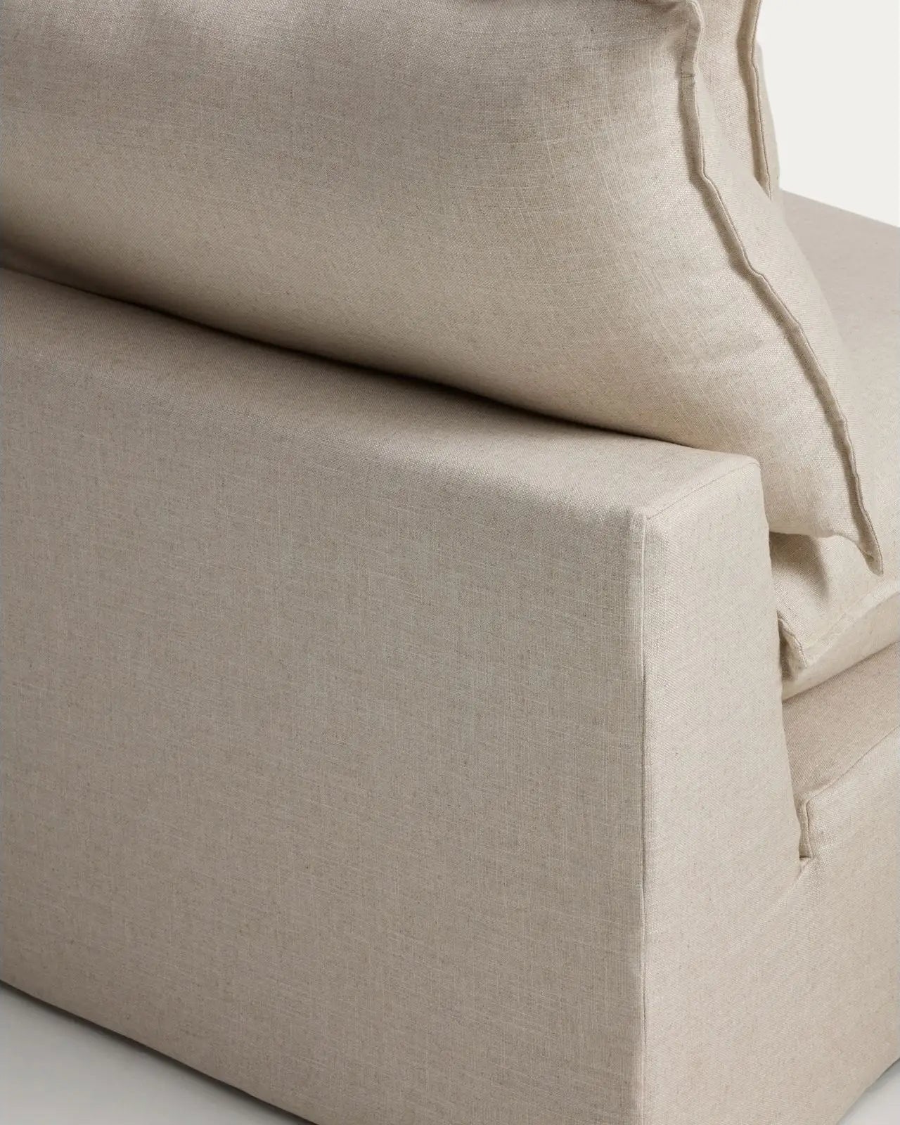 Modulares 4-Sitzer-Ecksofa Anarela, Rechte Seite, mit abnehmbarem Bezug aus Leinen und Viskose, 307 x 287 cm, FSC Mix Credit - Image 4