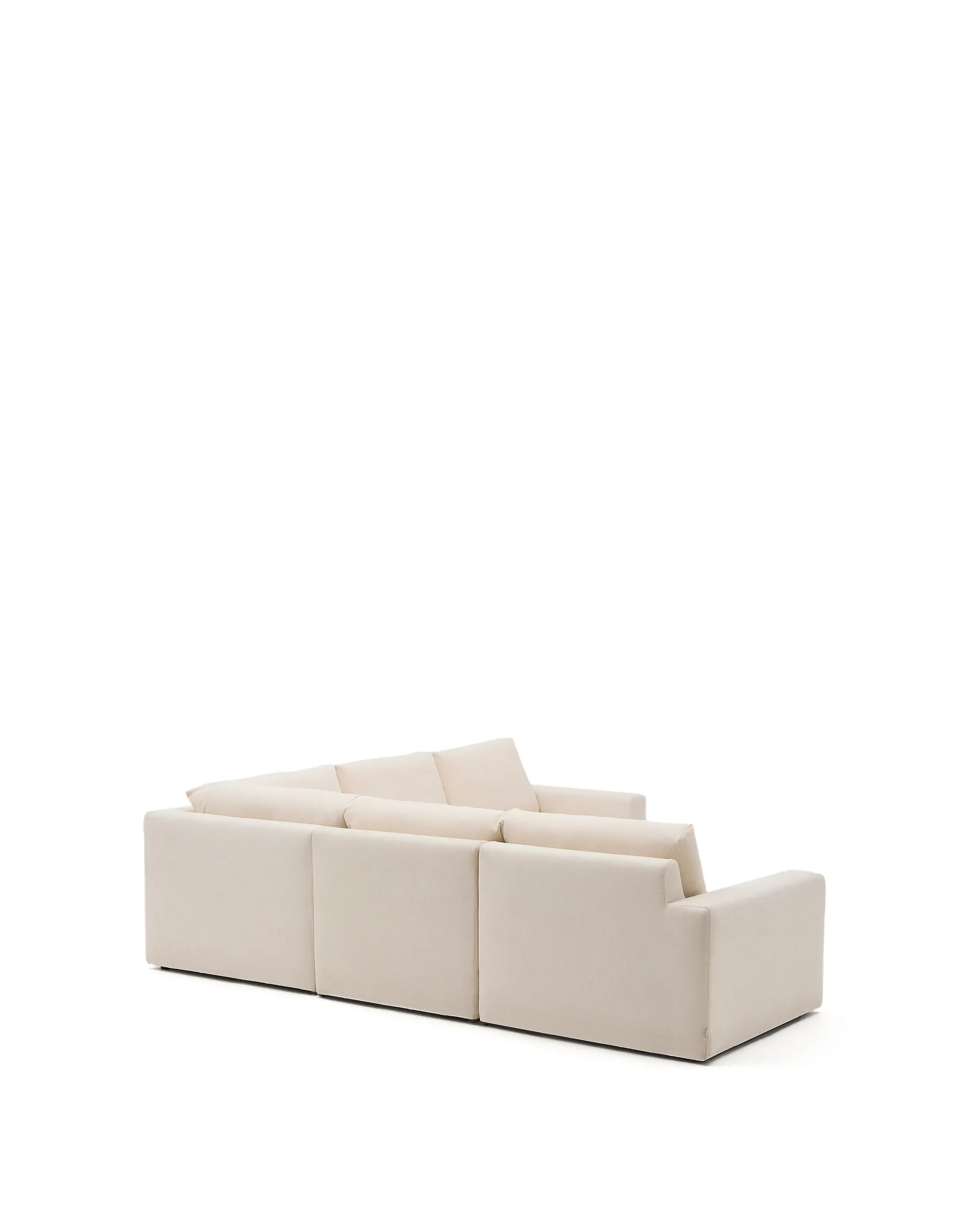 Modulares 5-Sitzer-Ecksofa Alea mit Bezug aus Chenille in Ecru, 310 x 310 cm - Image 7
