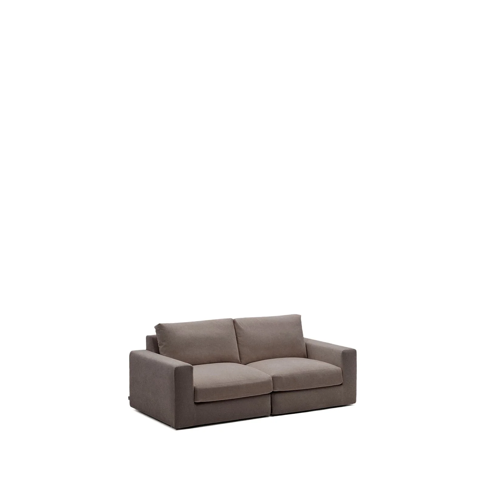 Modulares Sofa Alea für 3 Personen mit abnehmbarem Bezug aus dunkelbrauner Chenille, 220 cm - Image 4