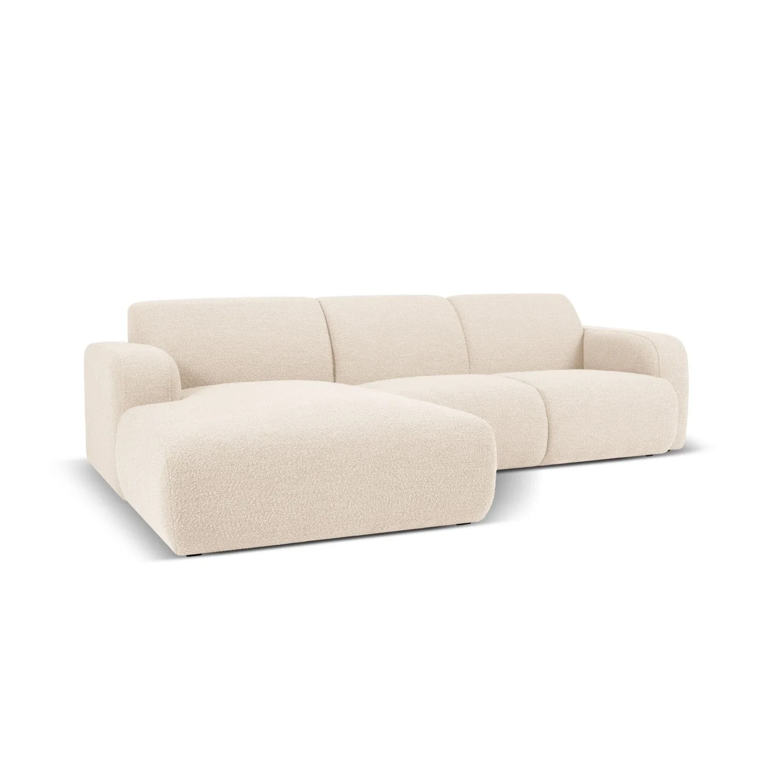 Molino 4-Sitzer Ecksofa Links, mit Bezug aus Chenille oder Boucle, 250x170 cm - Image 10