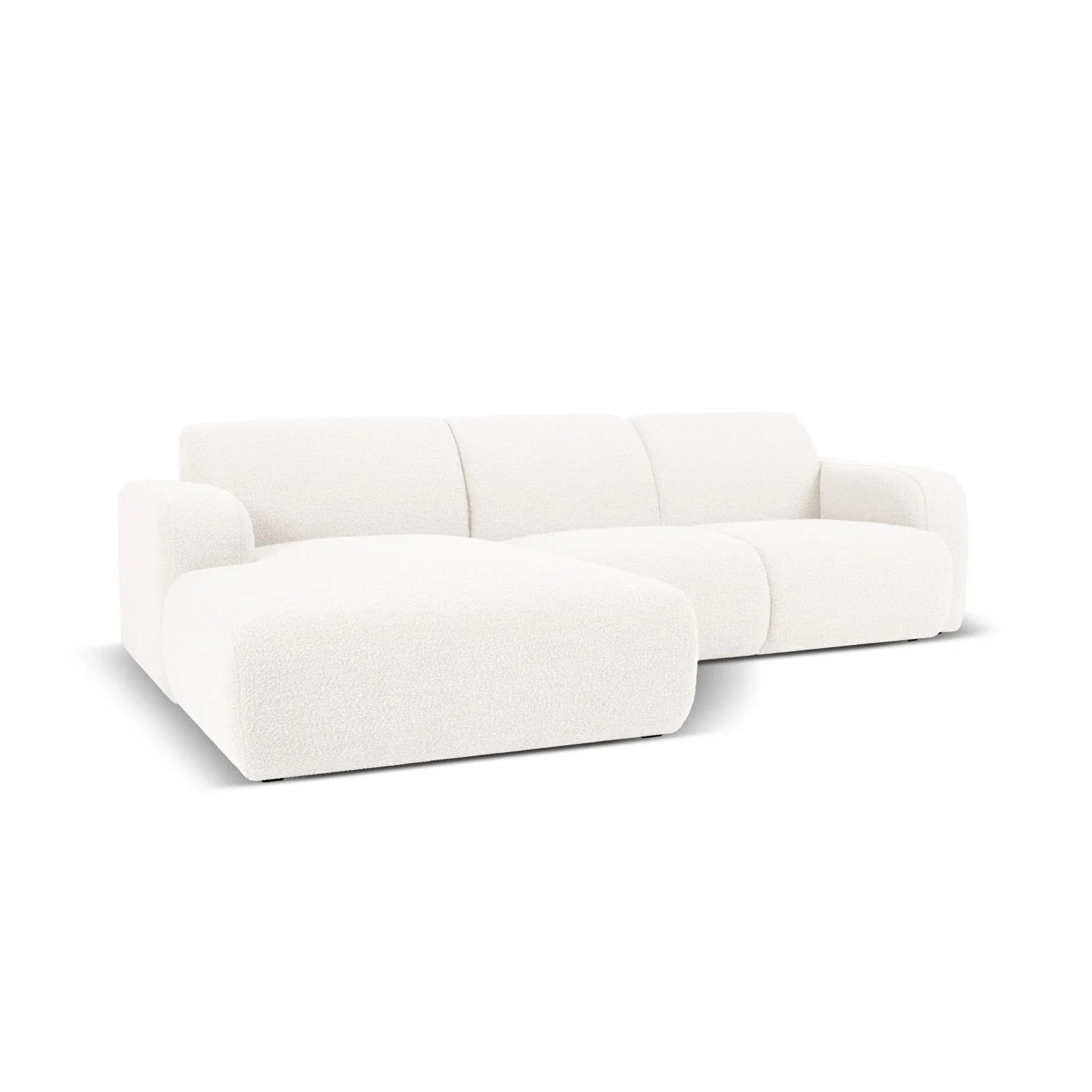 Molino 4-Sitzer Ecksofa Links, mit Bezug aus Chenille oder Boucle, 250x170 cm - Image 3