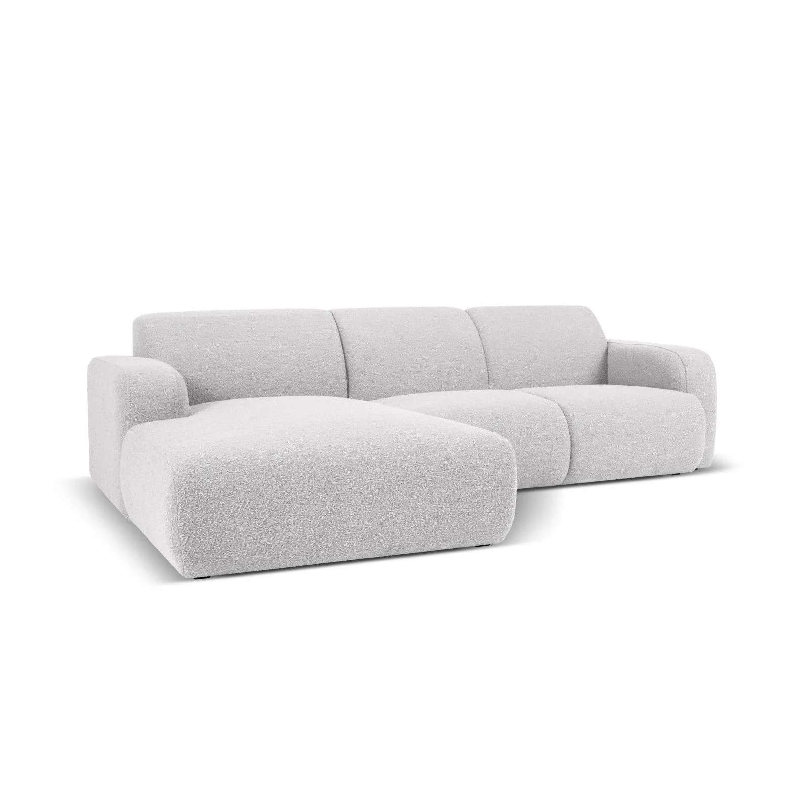 Molino 4-Sitzer Ecksofa Links, mit Bezug aus Chenille oder Boucle, 250x170 cm - Image 38