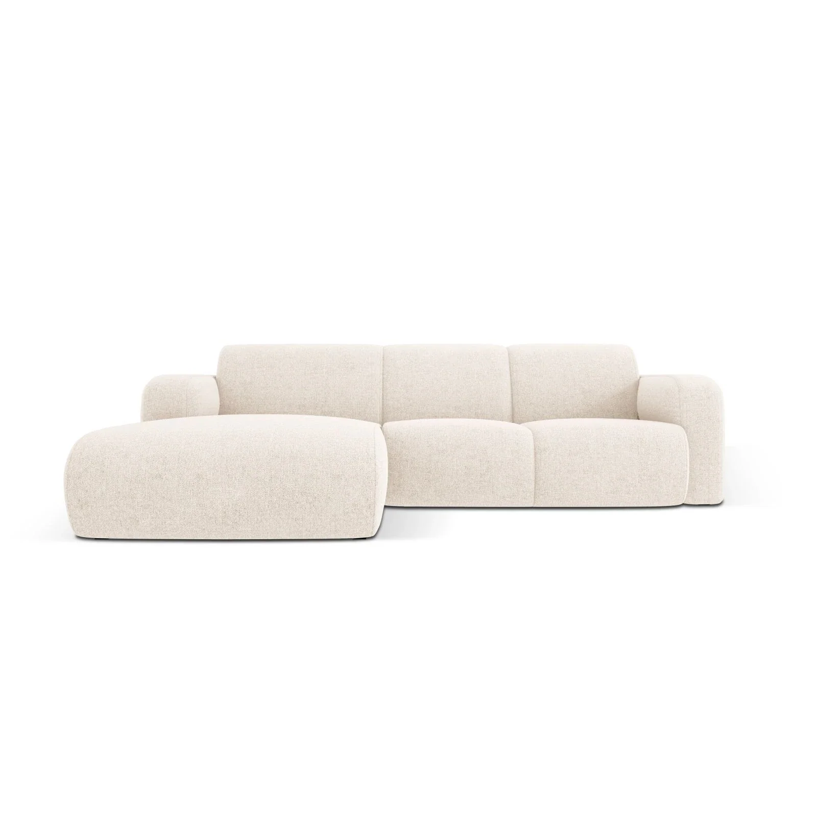 Molino 4-Sitzer Ecksofa Links, mit Bezug aus Chenille oder Boucle, 250x170 cm - Image 58