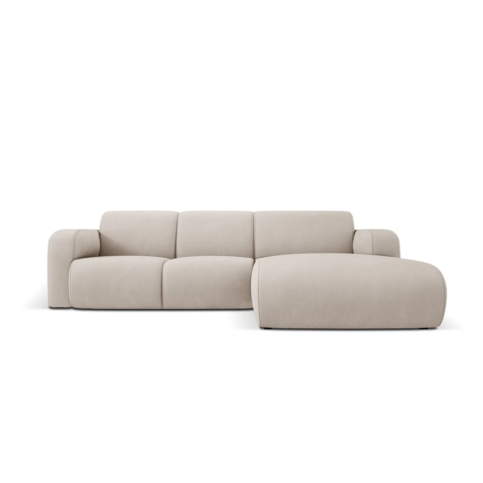 Molino 4-Sitzer Ecksofa Rechts, mit Bezug aus Chenille oder Boucle, 250x170 cm - Image 112