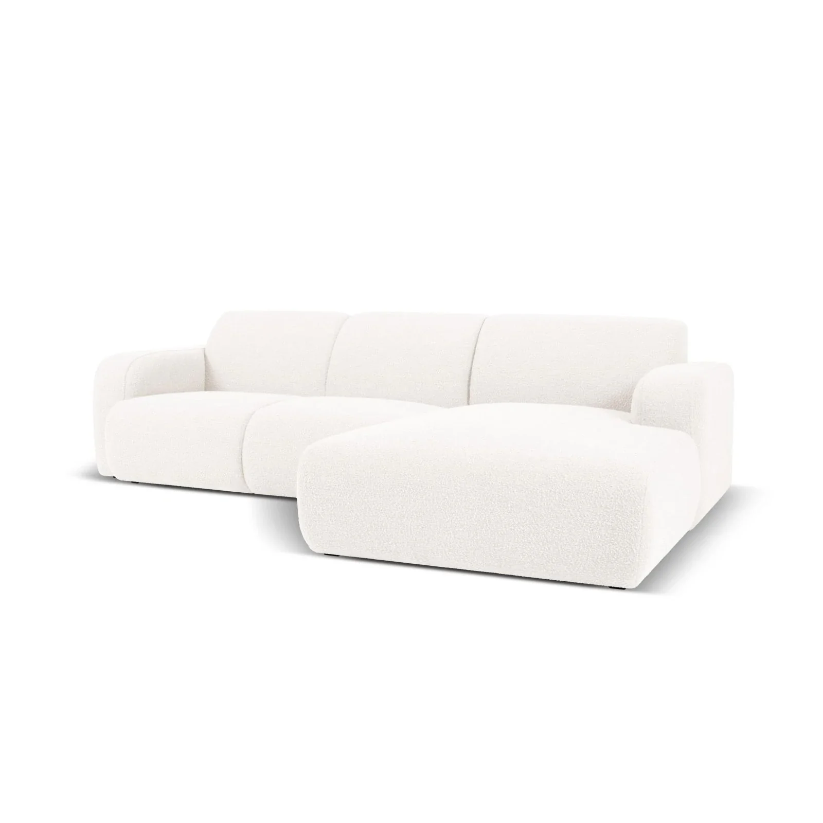 Molino 4-Sitzer Ecksofa Rechts, mit Bezug aus Chenille oder Boucle, 250x170 cm - Image 3