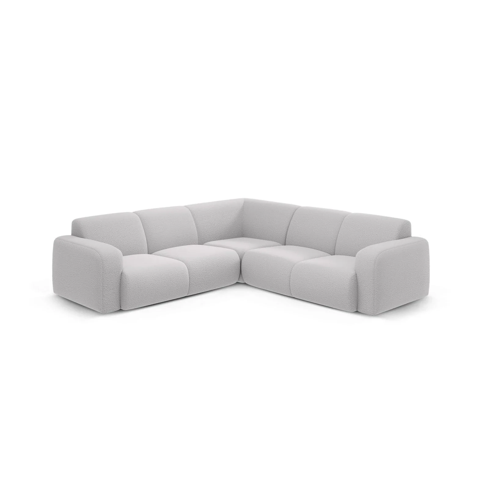 Molino 5-Sitzer Ecksofa symmetrisch, mit Bezug aus Chenille oder Boucle, 252x252 cm - Image 36